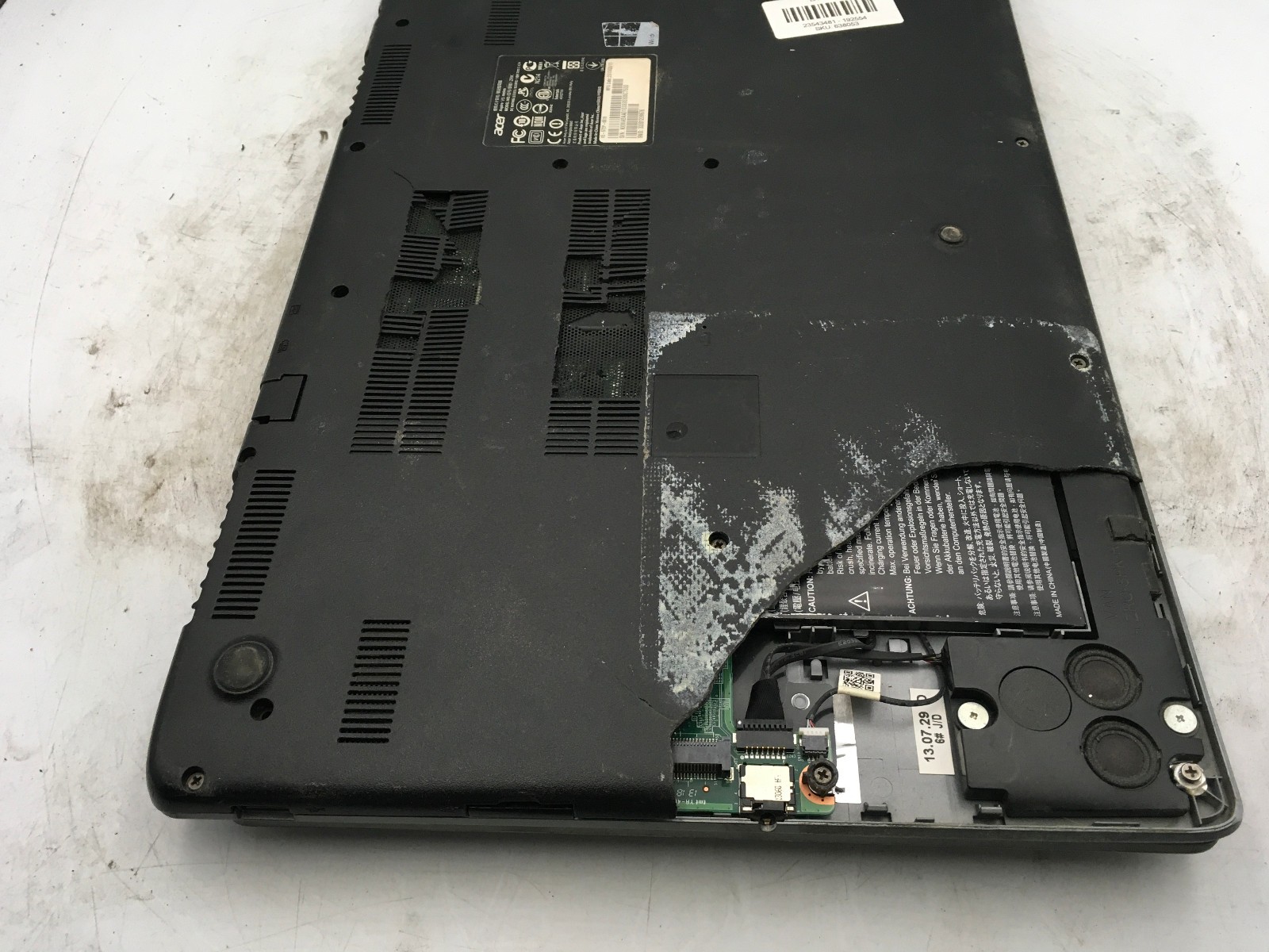 ACER ASPIRE V5 ZRK -FOR PARTS/REPAIR- INTEL I5 3RD GEN – NO RAM – NO OS -READ-BB