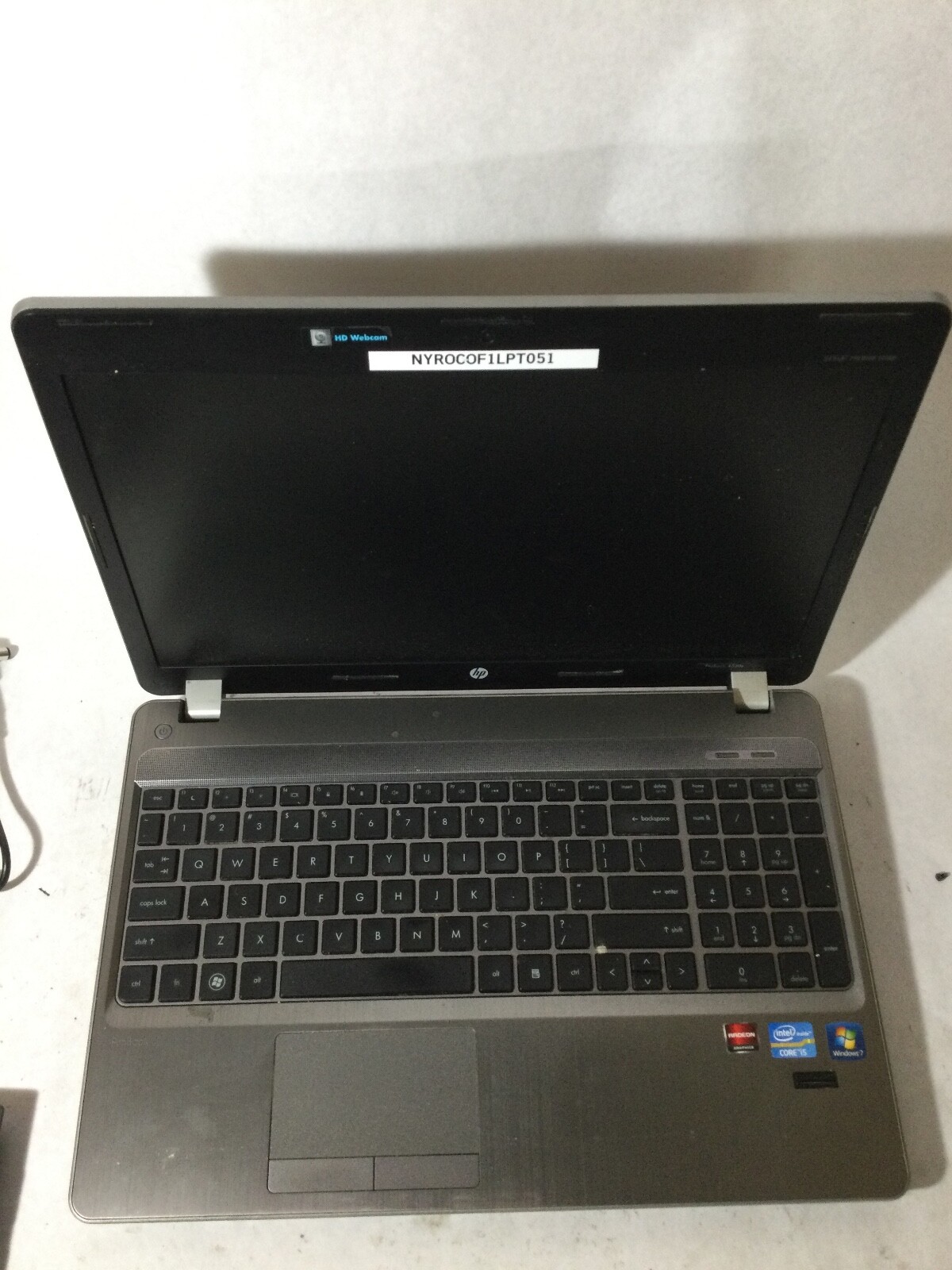 HP PROBOOK 4530S – FOR PARTS/NO POWER – INTEL I5 – NO RAM – NO OS -READ DESC- BB