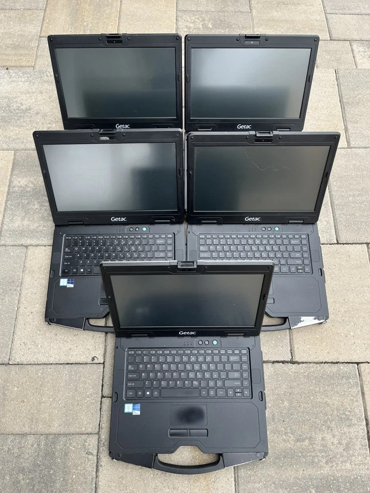 Lot of 5 Getac S410 Rugged Laptop As Is Core i5-6300U @2.40GHz 4GB Touch 4G