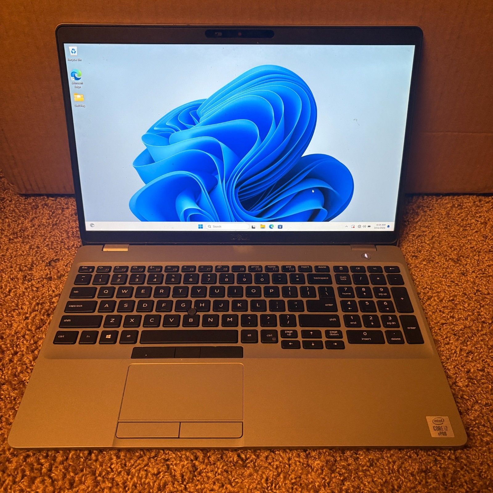 Dell Precision 3551 i7-10875H 2.3GHz 32GB 512GB Win 11Pro Quadro P620 GPU