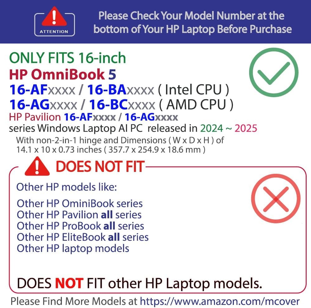 Sleeve for 16” 2024+ HP OmniBook and Pavilion Series Windows AI Notebook – Green