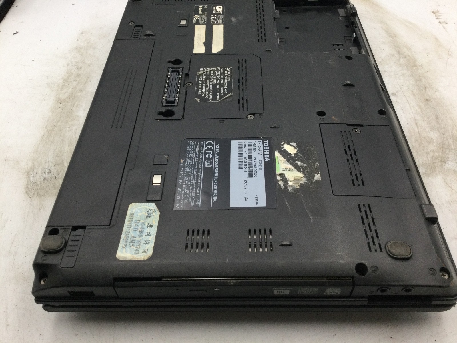 Toshiba Tecra M11-S3412 Intel Core i3-370M 14″ Laptop-DOES NOT POWER-BB