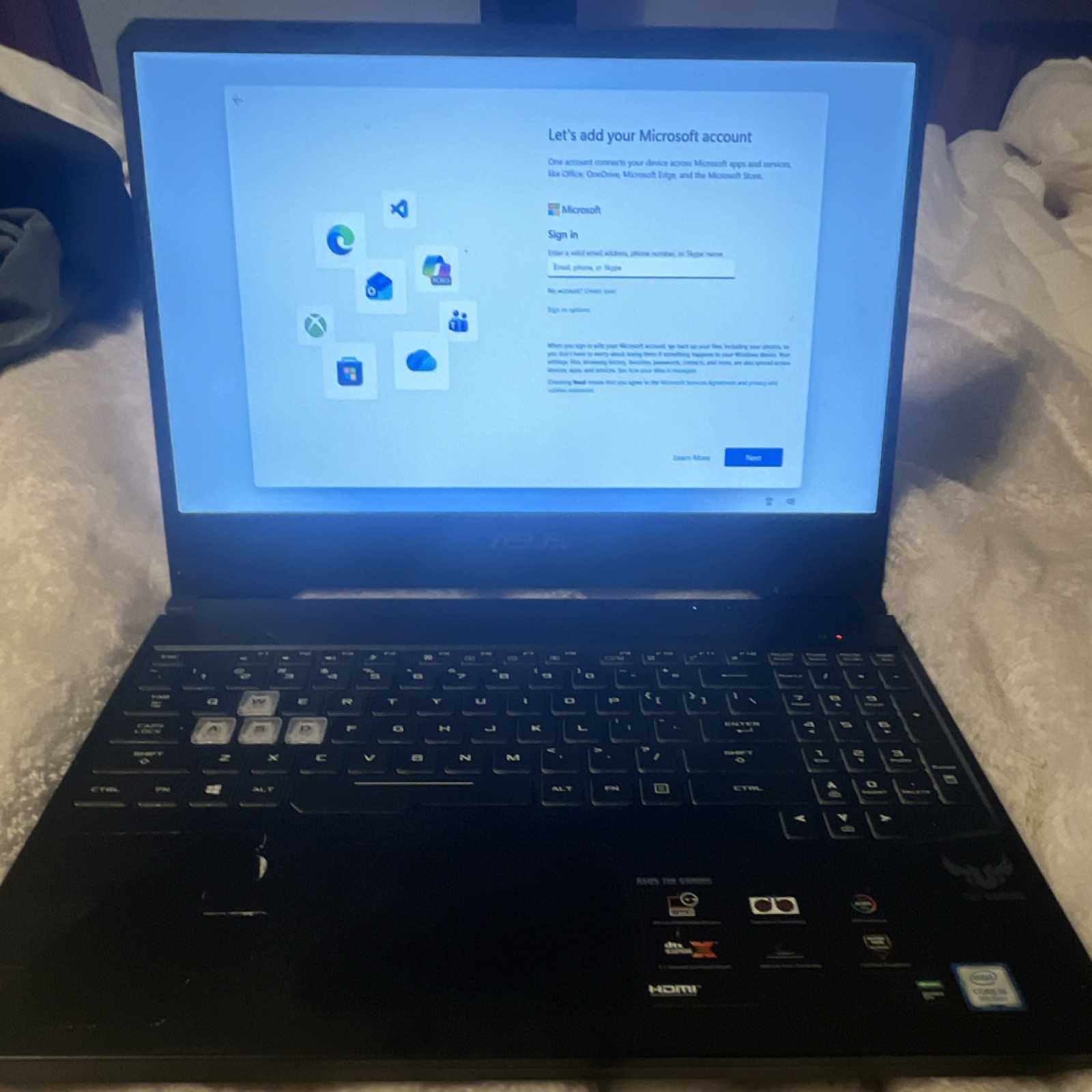 ASUS TUF Gaming 15.6″ FHD i7 16GB 512GB SSD GTX Win 11 Black