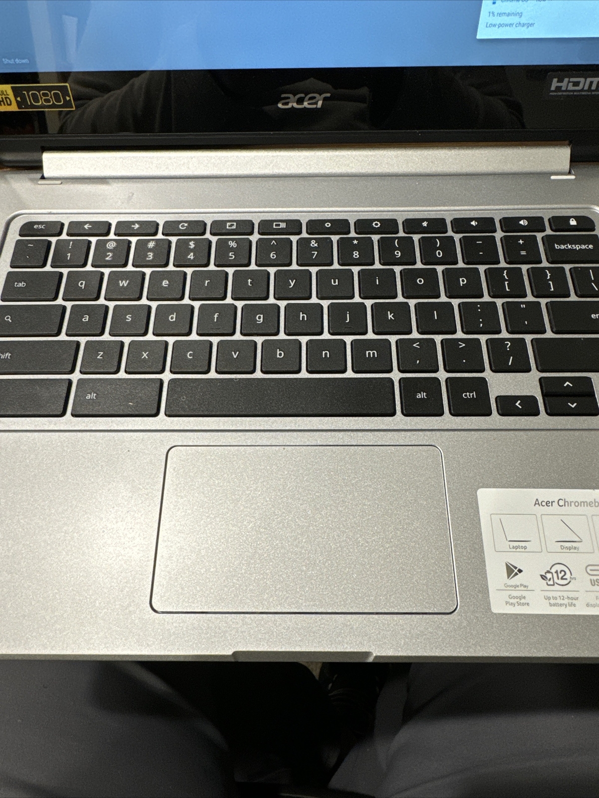 Acer Chromebook R13 CB5-312T 13.3″ 32GB Flash Quad-Core, 2.50 GHz With Power