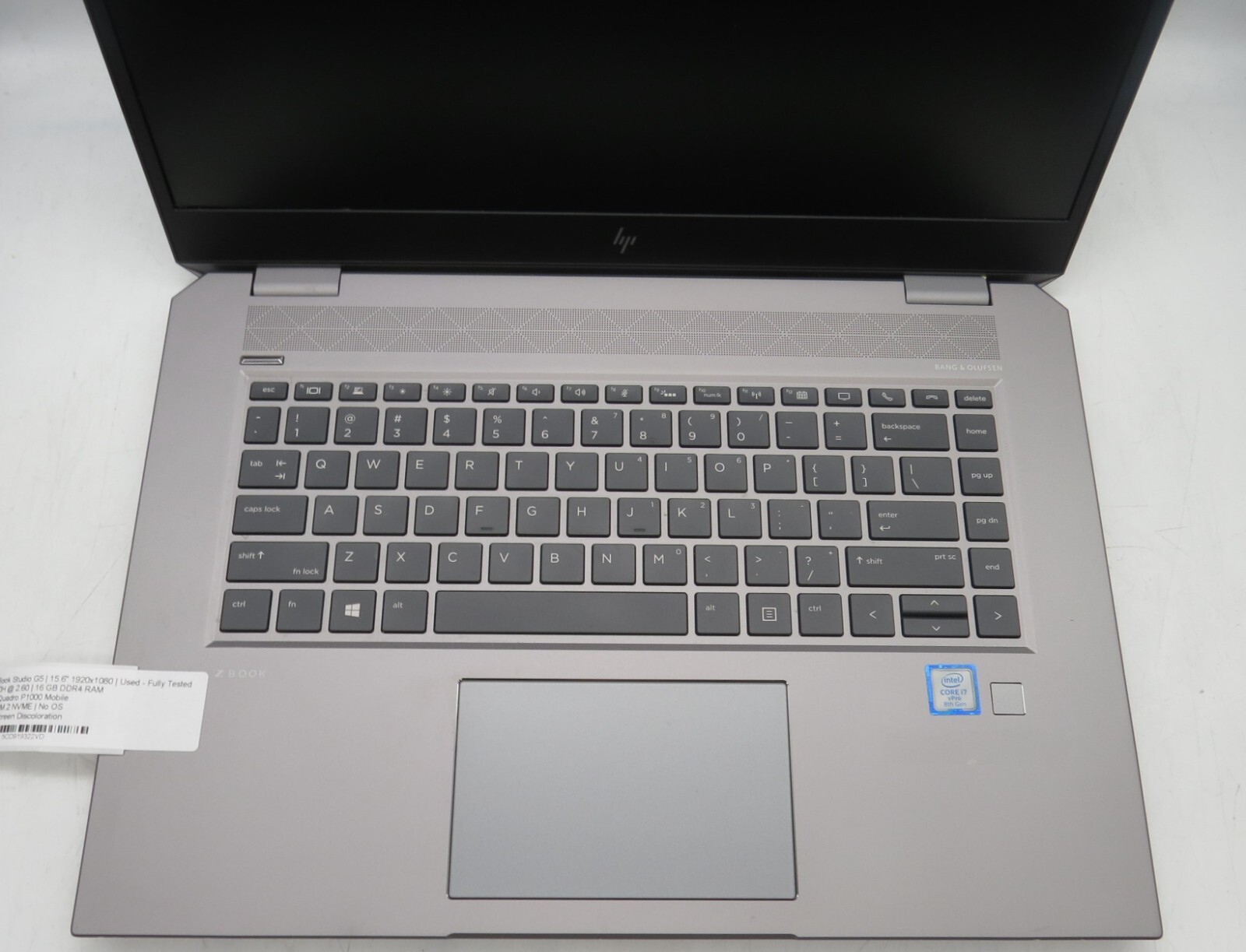 HP ZBook Studio G5 | i7-8850H | 16GB RAM | 256GB M.2 | No OS