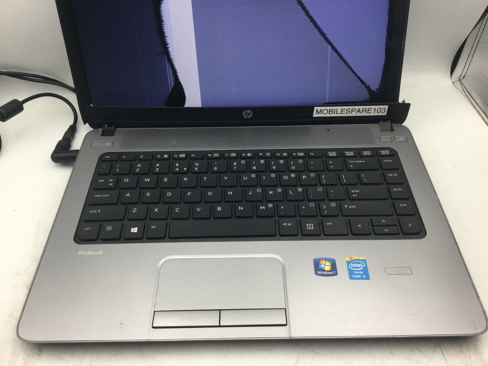 HP PROBOOK 440 G1 – FOR PARTS/BAD SCREEN – INTEL I3 – NO RAM – READ DESCRIP -BB