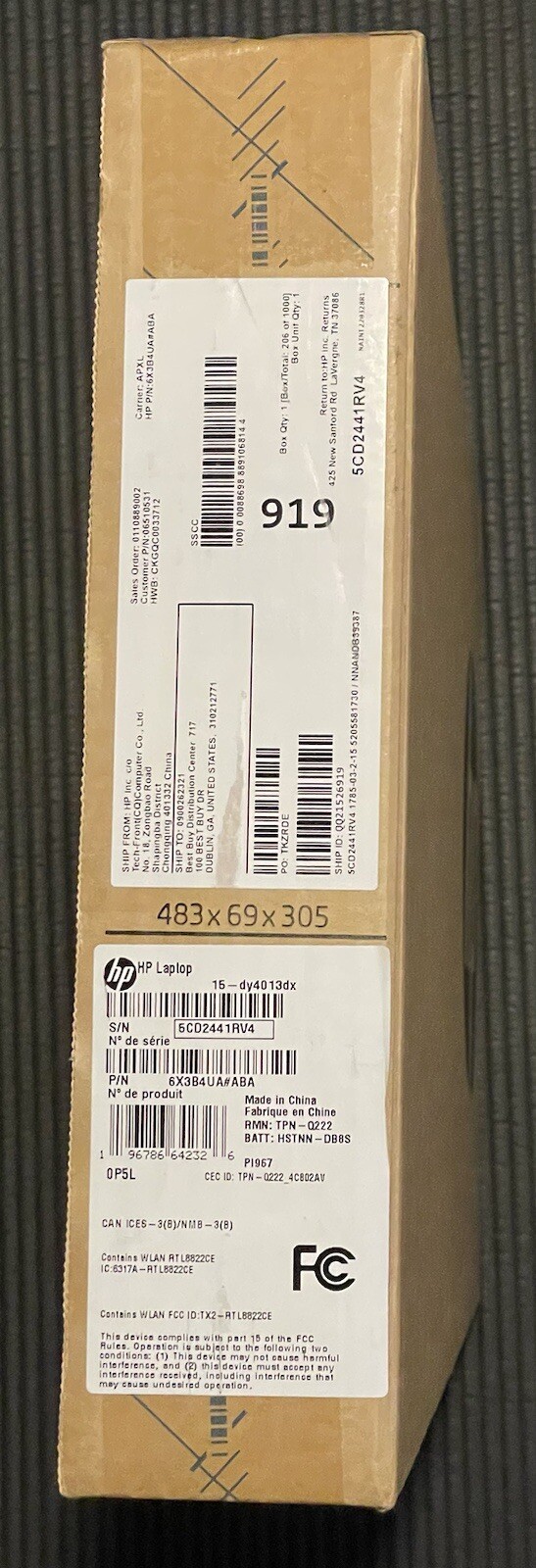 Hp Laptop 15.6” Touch Screen