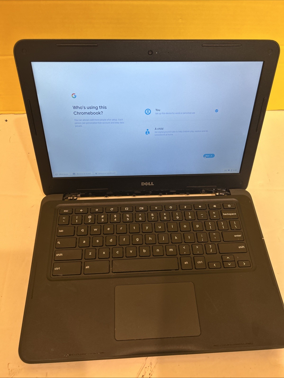 Dell Chromebook 13′ inch 3380 C3855 4GB Ram 16GB SSD *See Description