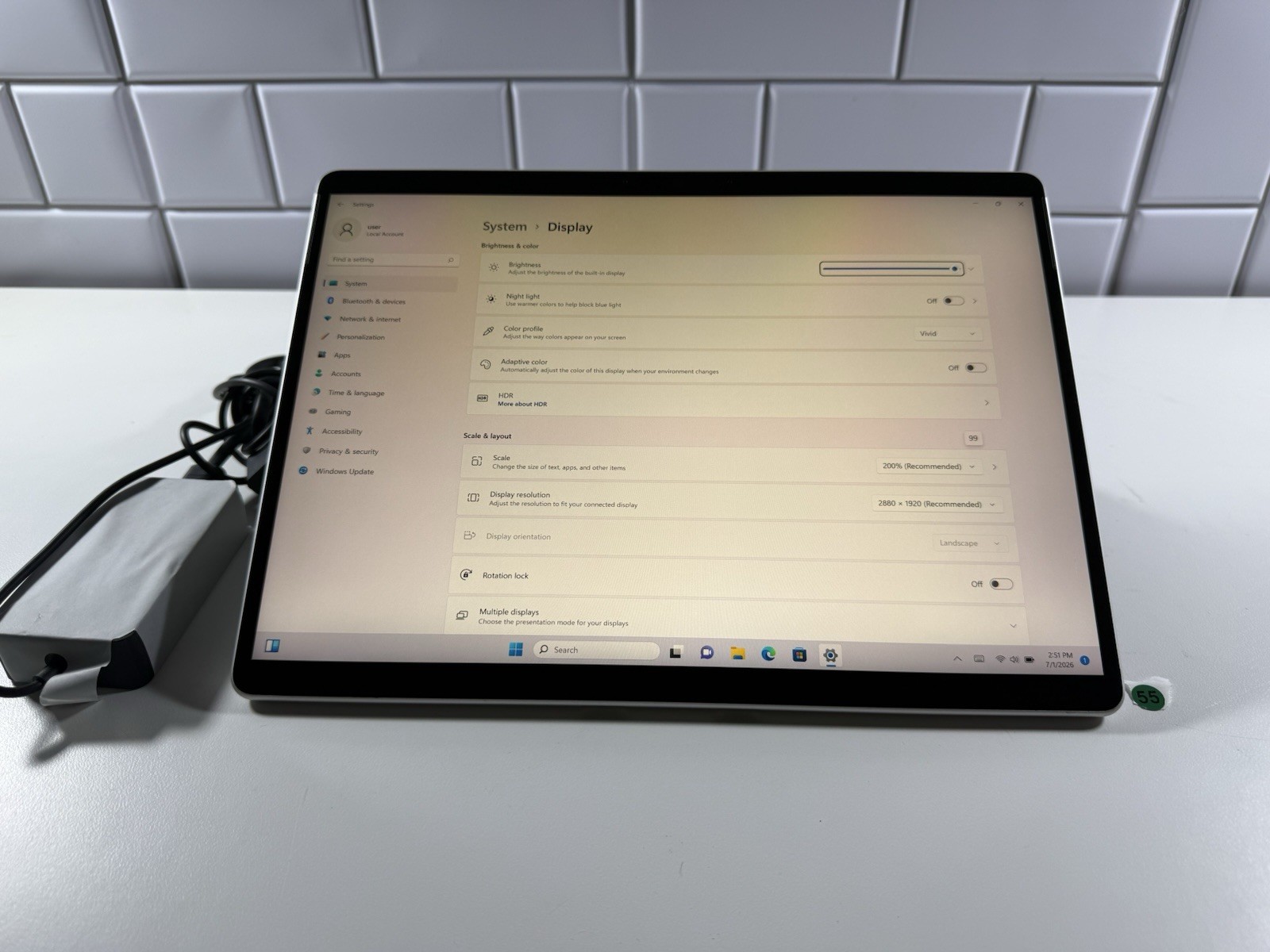 Microsoft Surface Pro 8 (1982) i5-1145G7 – 16GB RAM – 256GB 120Hz – Win 11 Pro