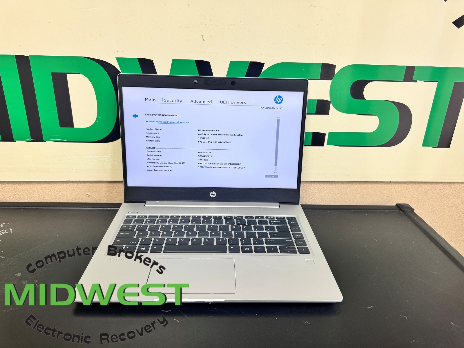 HP ProBook 445 G7 AMD Ryzen 5 4500U 2.3GHz 16GB 512GB SSD