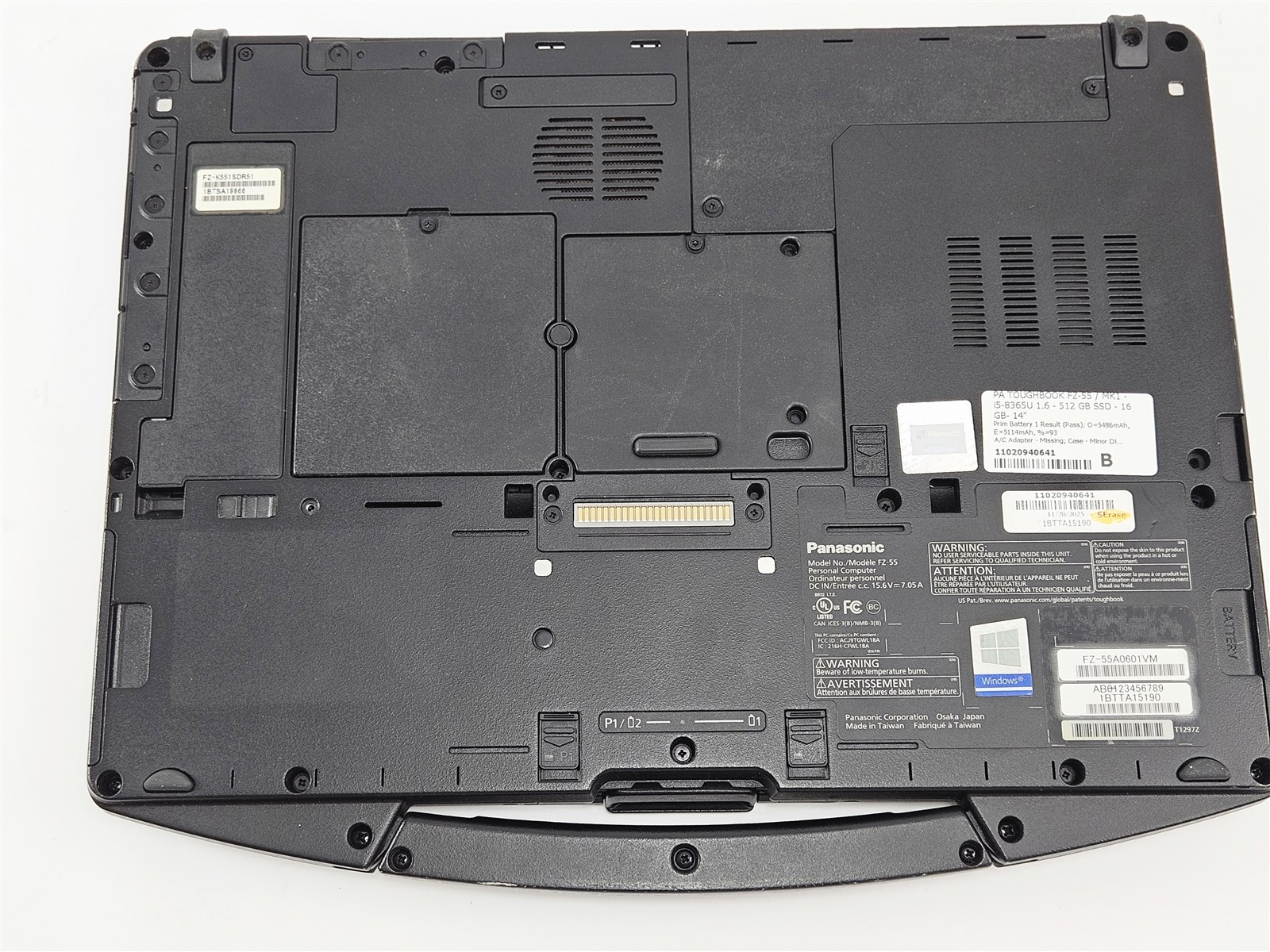 Panasonic Toughbook FZ-55 MK1 i5-8365U 16GB 512GB SSD 14″ Rugged Laptop