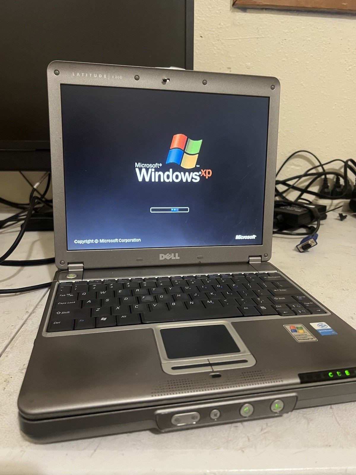 Vintage Dell Latitude X300 Pentium M 1.2GHz 640MB 60GB HDD Win XP w/ Dock Base