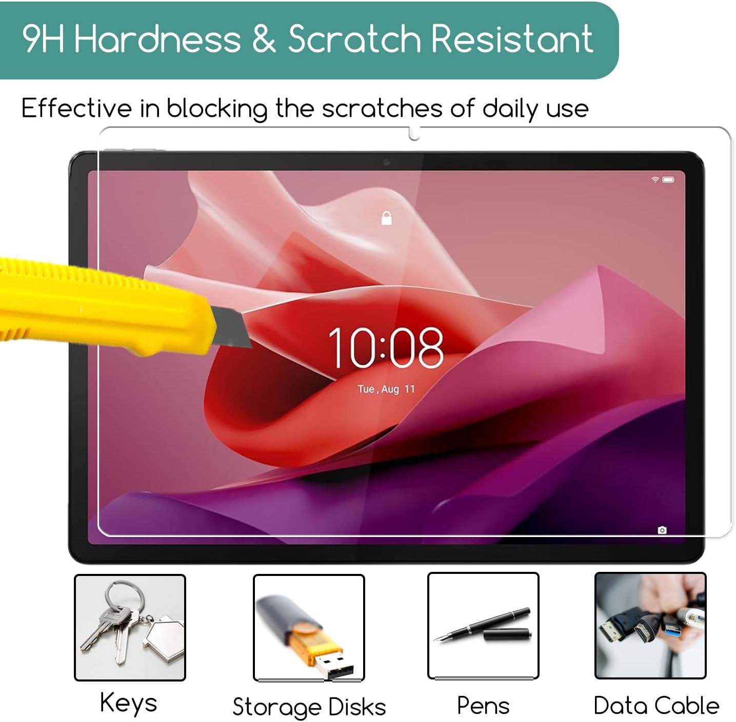 2-Pack Anti-Scratch Tempered Glass Screen Protectors for 12.7″ Lenovo Tablets
