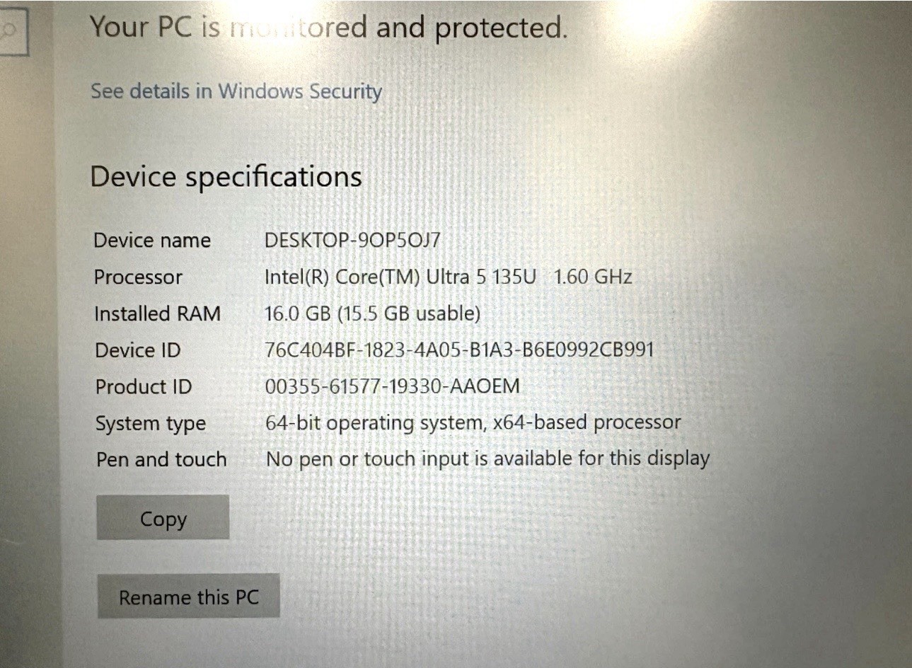 Dell Latitude 5450/ Ultra 5/512 Nvme/16 Ram/Win 10 Pro/ Charger Included