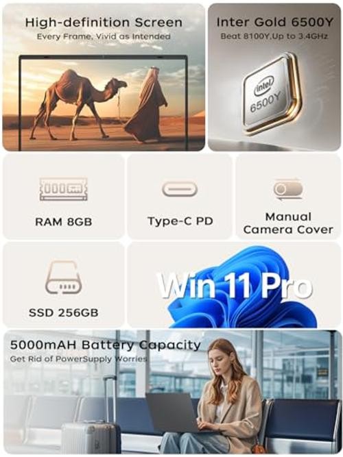 Laptop Computer, 8GB RAM 256GB SSD, Laptop with Gold 6500Y (Beat 14 Inches