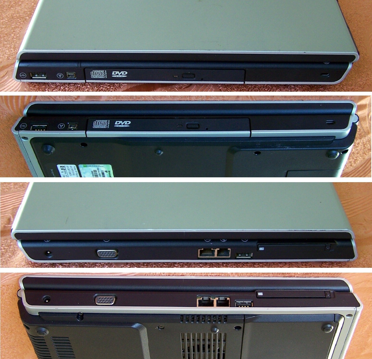 HP ZE-2000 Laptop 15″ Intel Celeron M 1.5GHZ 512GB ram 40GB HD -ze2101 4125 5730