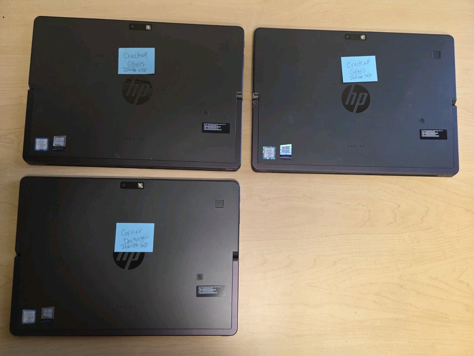LOT OF 3 – HP Pro X2 612 G2 Core i5 1.20GHz | Black | 256 SSD – FOR PARTS