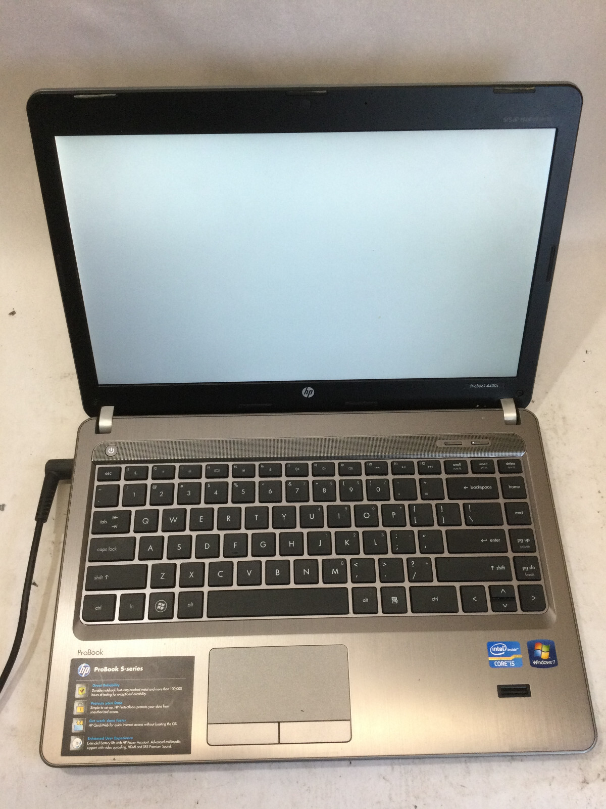 HP PROBOOK 4430S – FOR PARTS – INTEL CORE I5 – NO RAM – READ DESCRIPTION – BB!!!