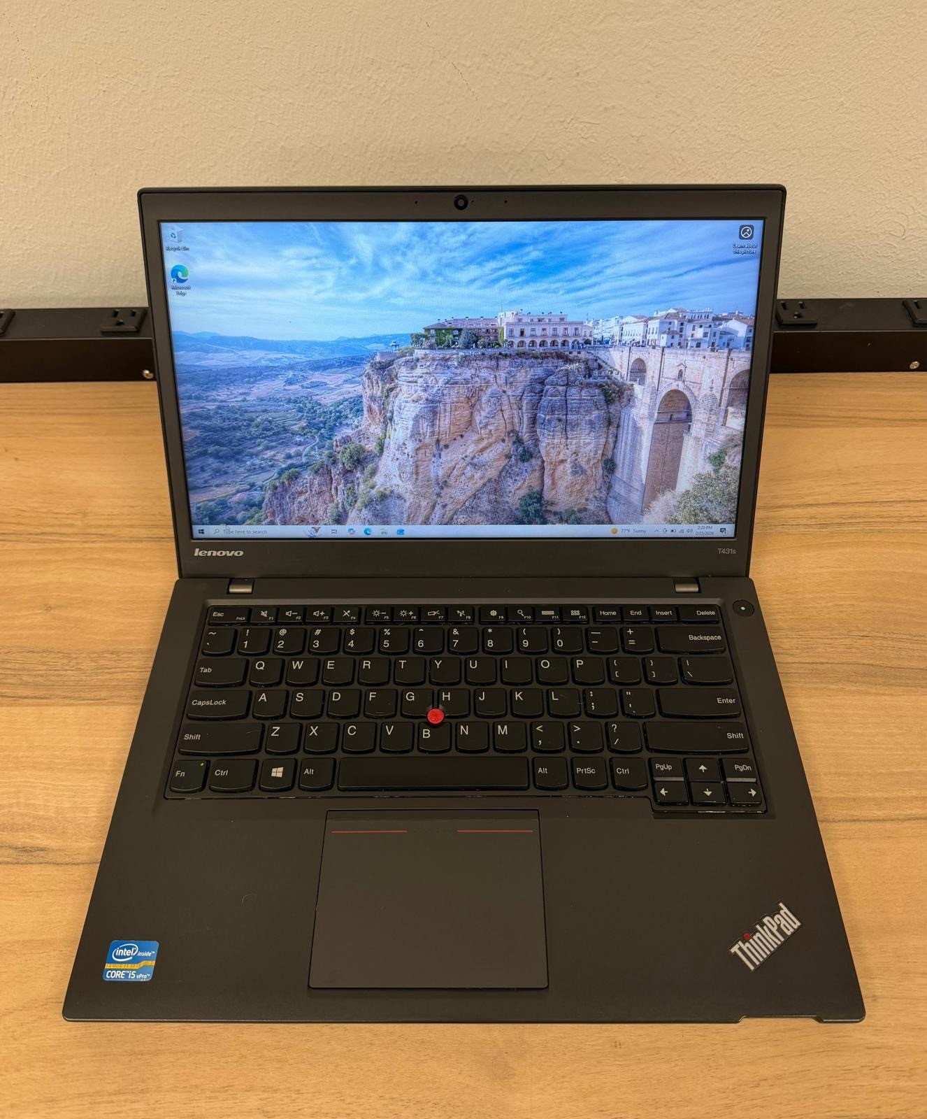 Lenovo ThinkPad 14 Inch T431s Laptop Windows 10 128GB SSD 4GB