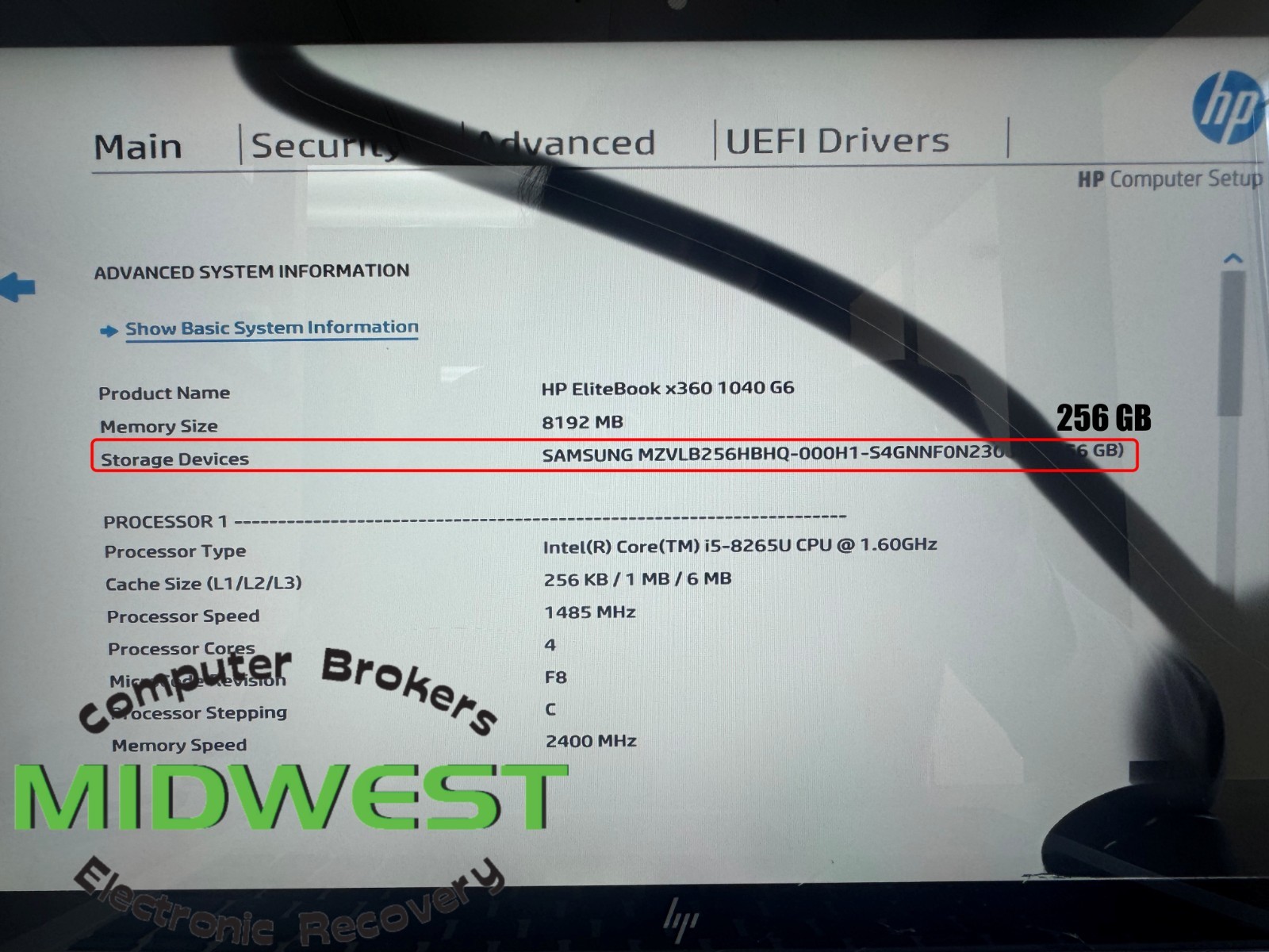 (Lot of 2) HP EliteBook x360 1040 G6 i5-8265U 1.6GHz 8GB 256GB