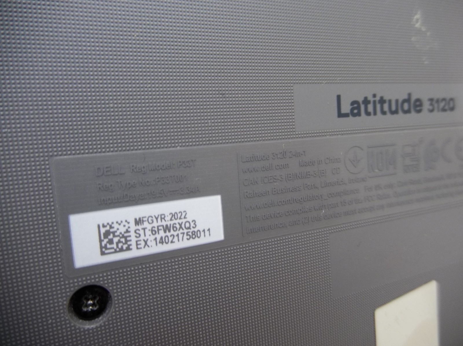 Dell Latitude 3120 11″ Touchscreen 2-in-1 Intel Celeron FOR PARTS NO DISPLAY