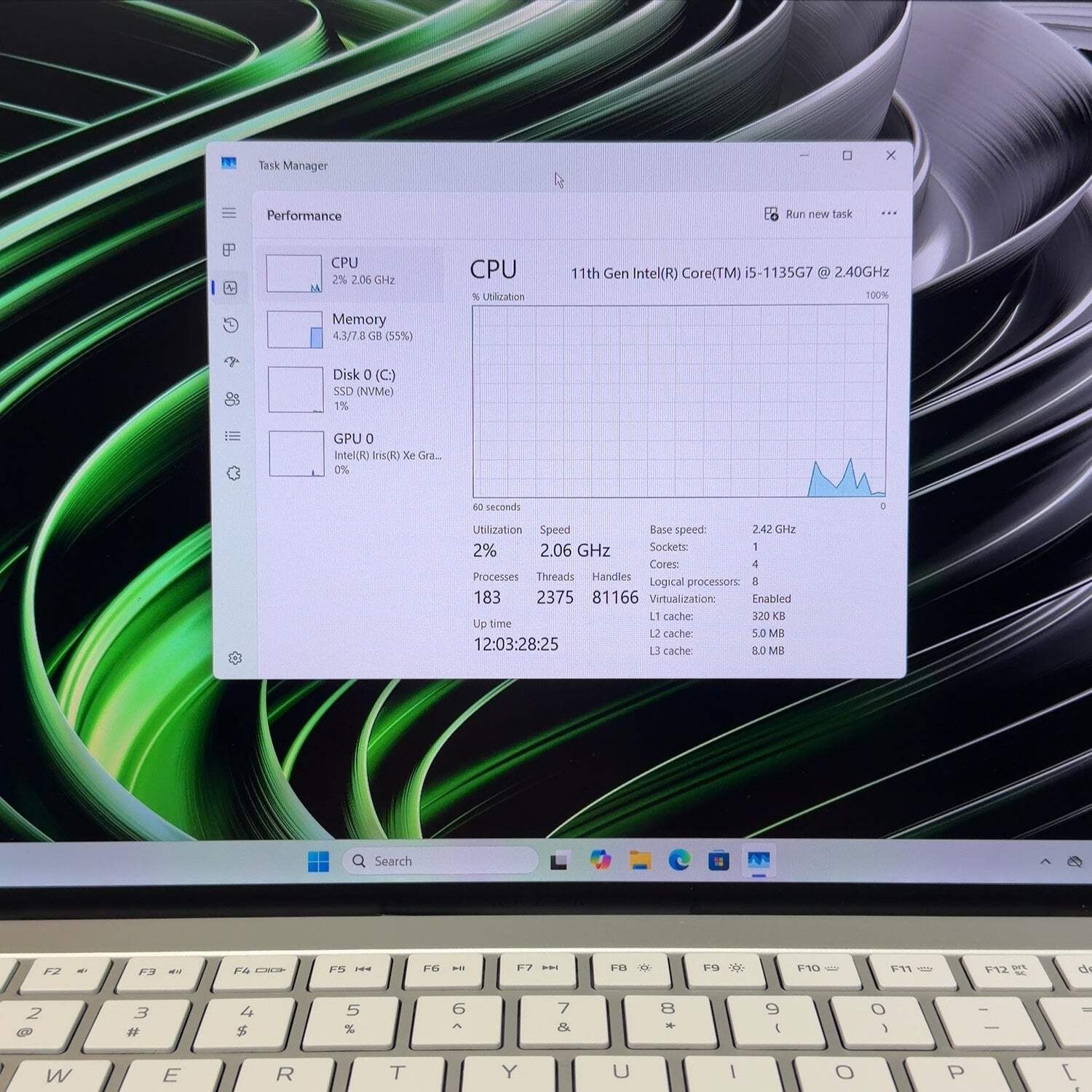Razer Book 13 RZ09-0357 13.4″ i5-1135G7 2.4GHz 8GB RAM 256GB SSD Intel Arc A370M