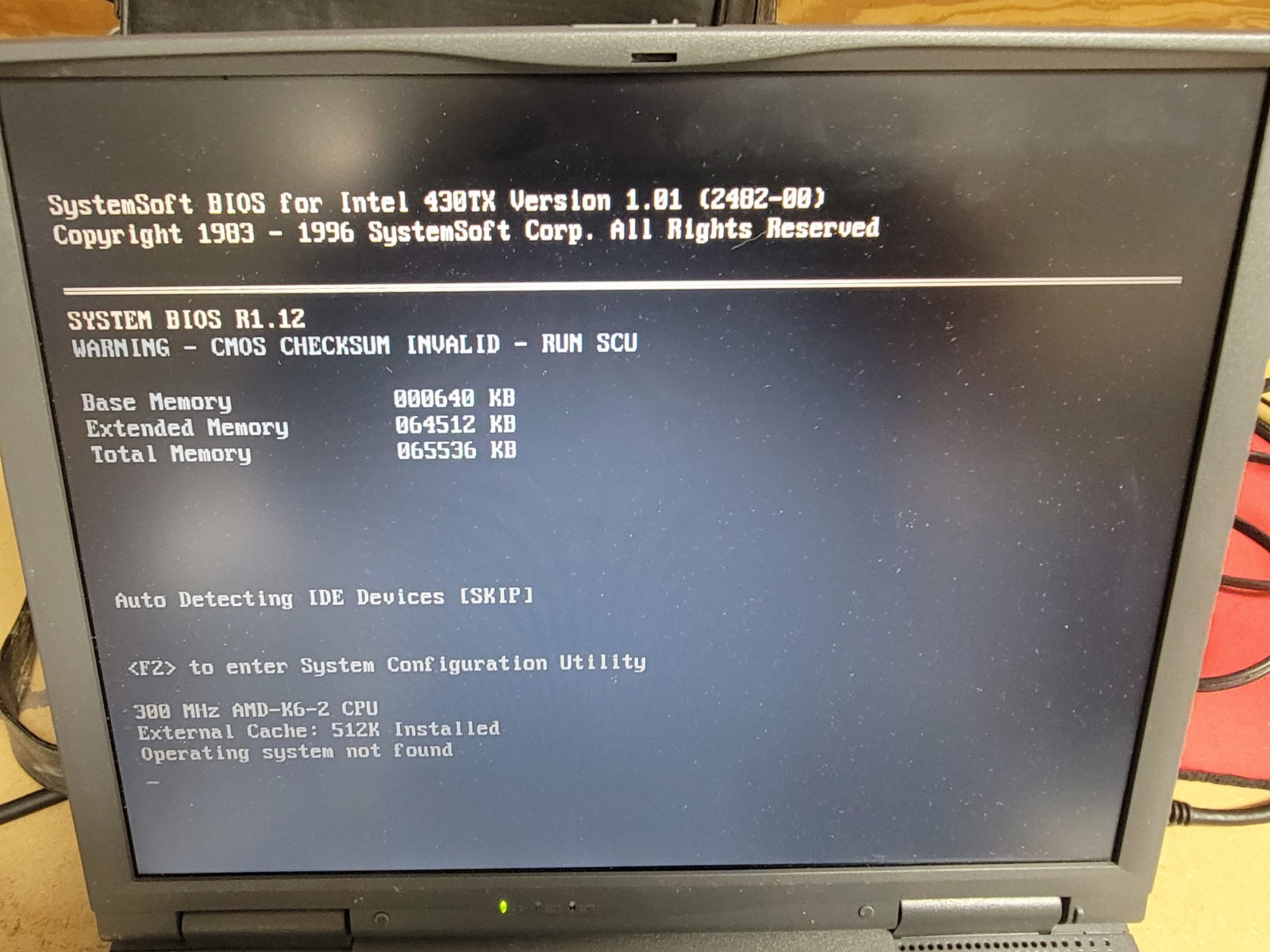 Vintage Chembook 5033 – AMD K6-2-300 64MB Ram 4GB HDD – SOLD AS IS – SEE NOTES