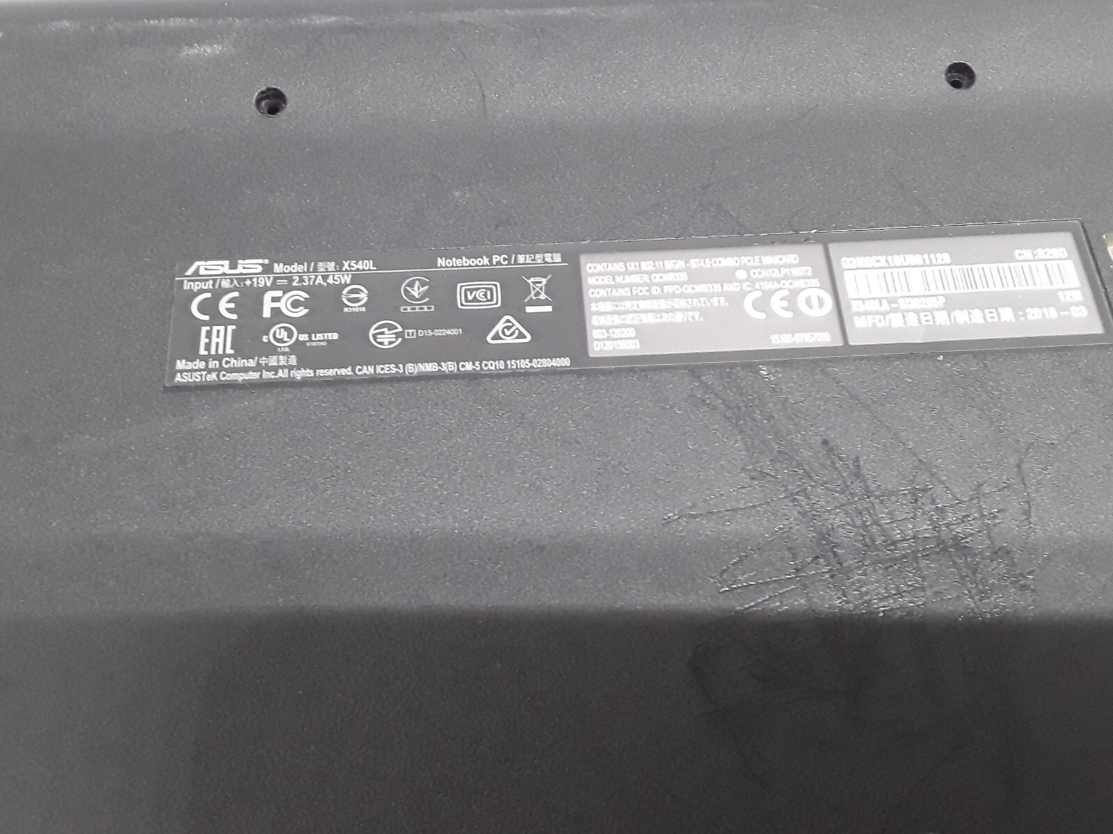 Asus X540L