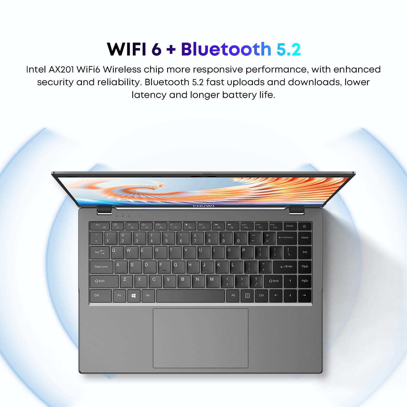 CHUWI GemiBook XPro 14.1″ Windows 11 Laptop, Intel N100, 8/16GB RAM, 256/512 SSD