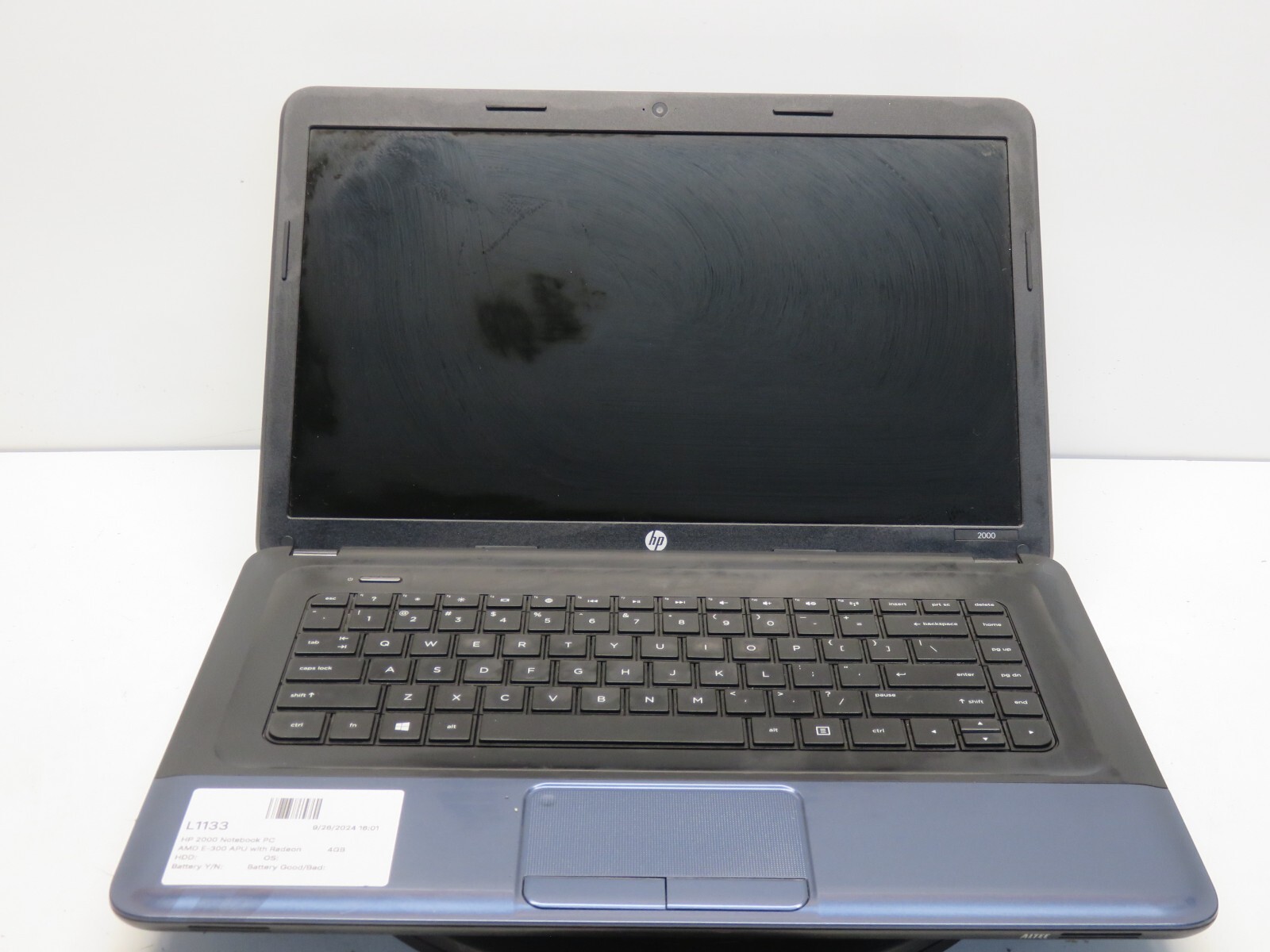 HP Pavilion dv6 Notebook PC AMD Phenom II P960 1800MHz 4GB NO HDD No Batt