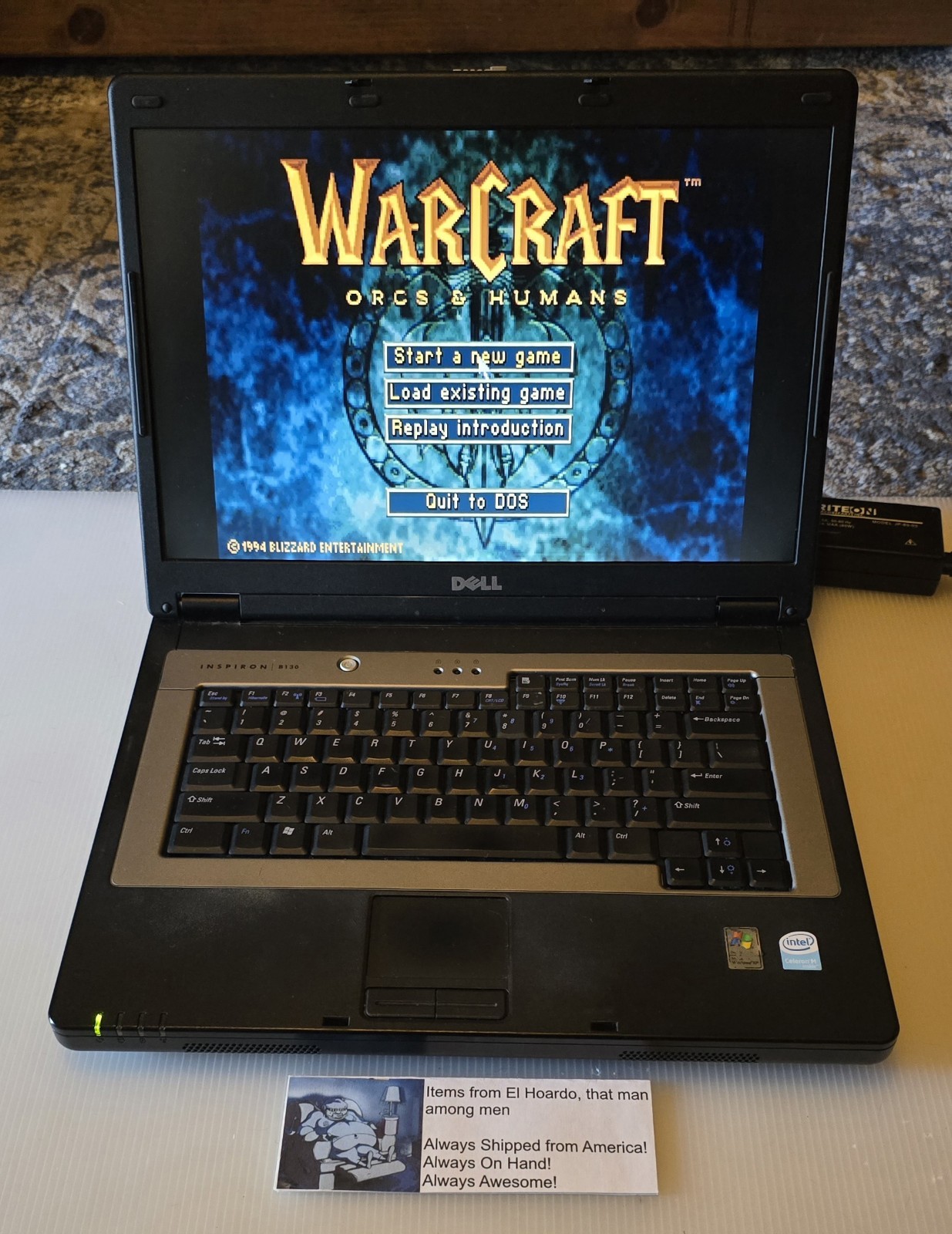 Dell Inspiron B130 Laptop 1GB Ram 40GB HDD 1.50 Ghz Celeron M Windows XP DVD