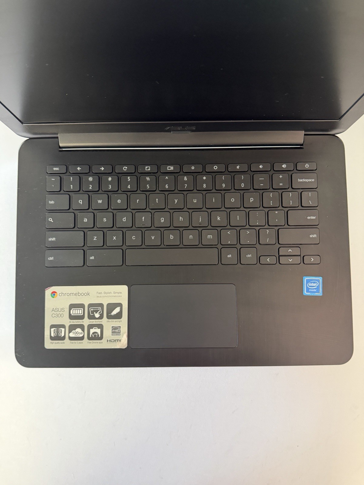 Asus Chromebook C300MA-DH02 Laptop – Good Screen-Intel Celeron N2830-Read Des