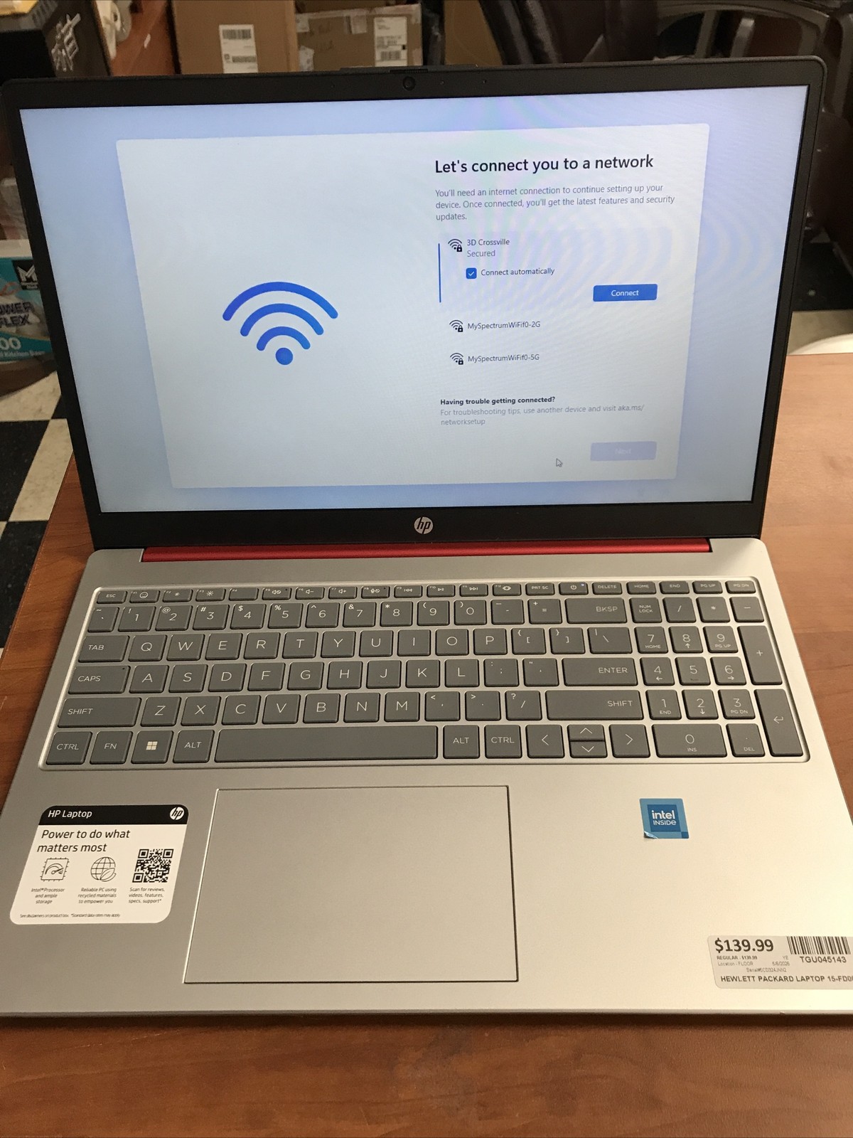HP 15-fd0083wm (128GB SSD, Intel Pentium N-Series, 1.80 GHz, 4GB) Laptop – Red –
