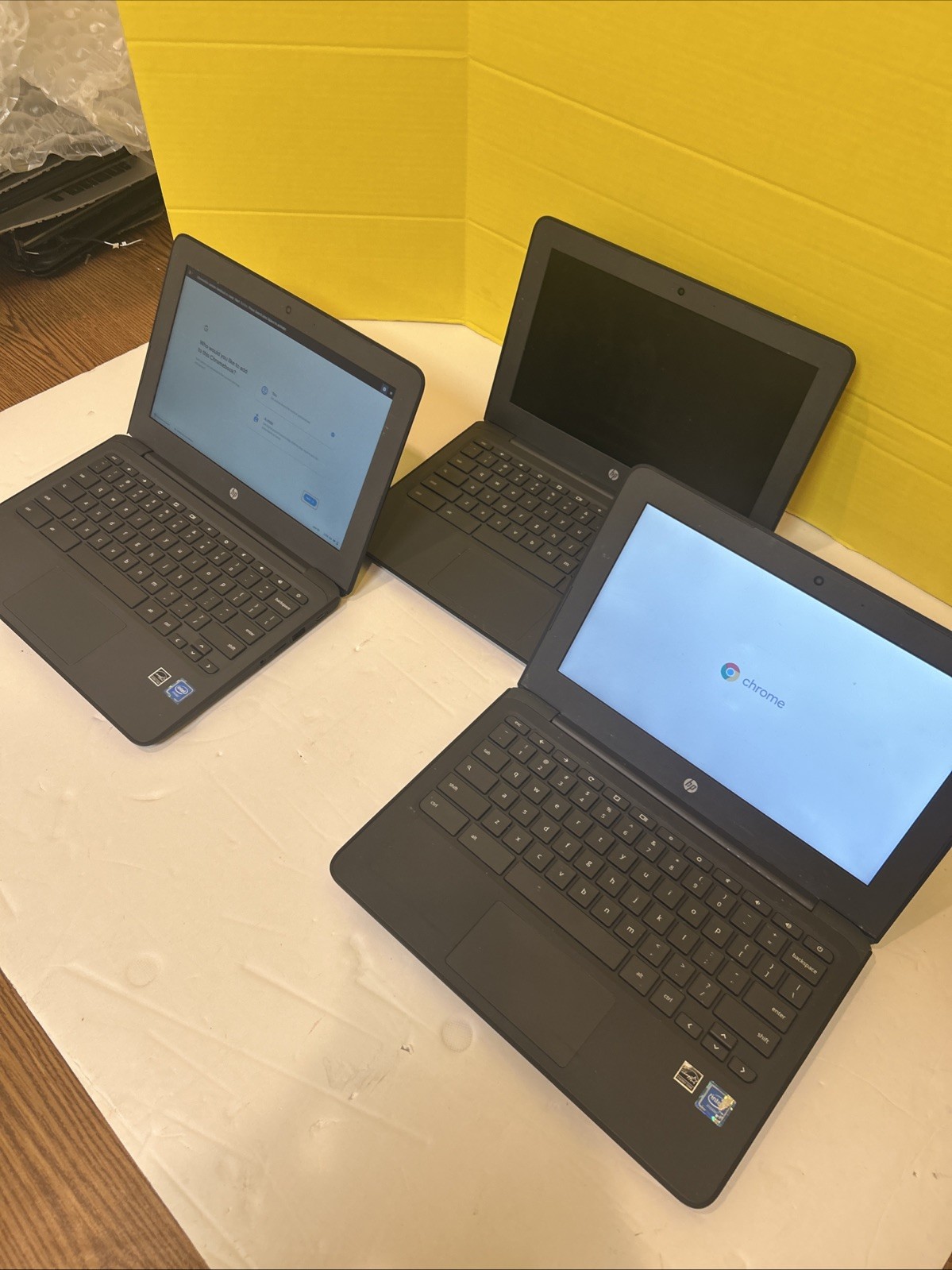 3 HP Chromebook 11 G6 EE Laptops Parts or Repair