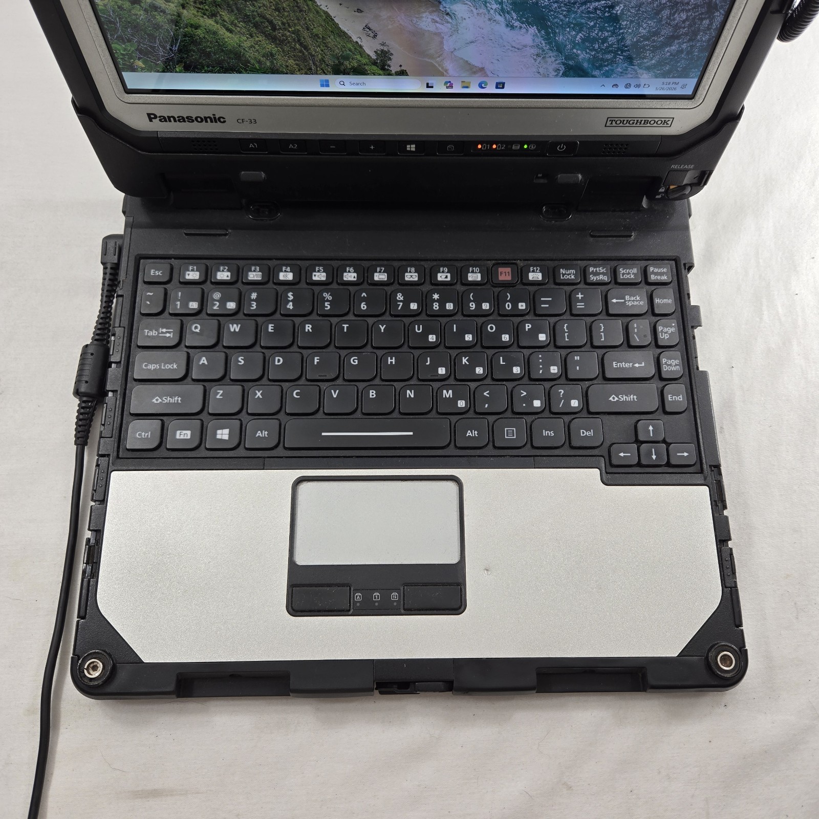 Panasonic Toughbook CF-33 i5-7300U 2.6GHz 256GB SSD 8GB Ram 4G – GPS — Grade B-