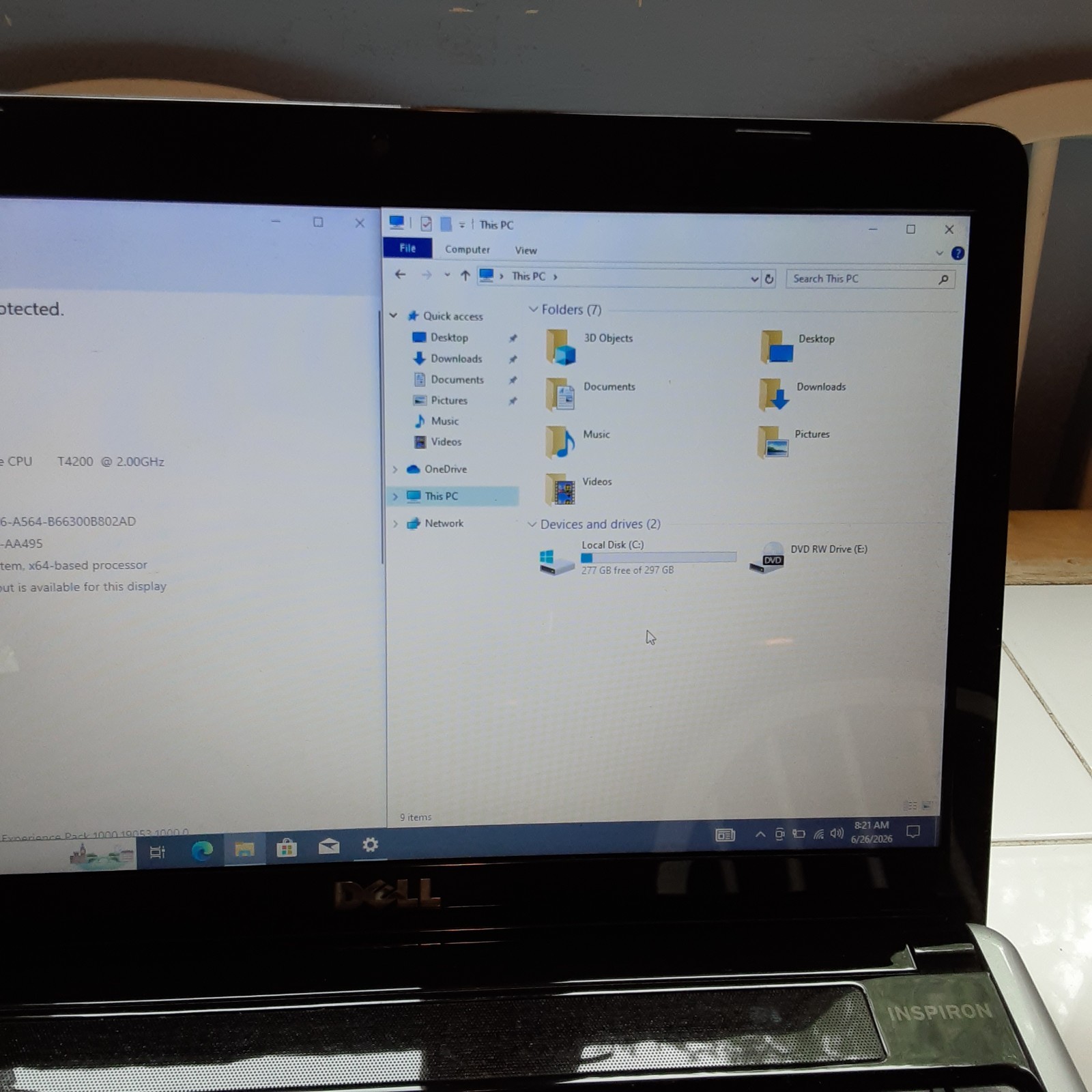 DELL INSPIRON 1545 Retro Laptop | Intel T4200 4GB RAM 300GB HD – WIN 10