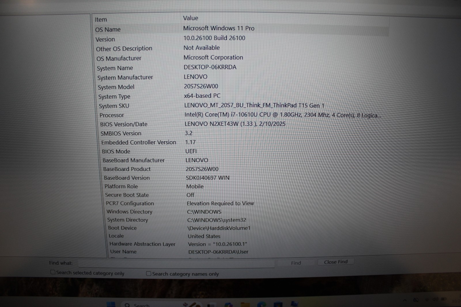 Lenovo Thinkpad T15 G1 I7-10610U 512NvME SSD-16 DDR4 Win11P NVidia Geforce mx330