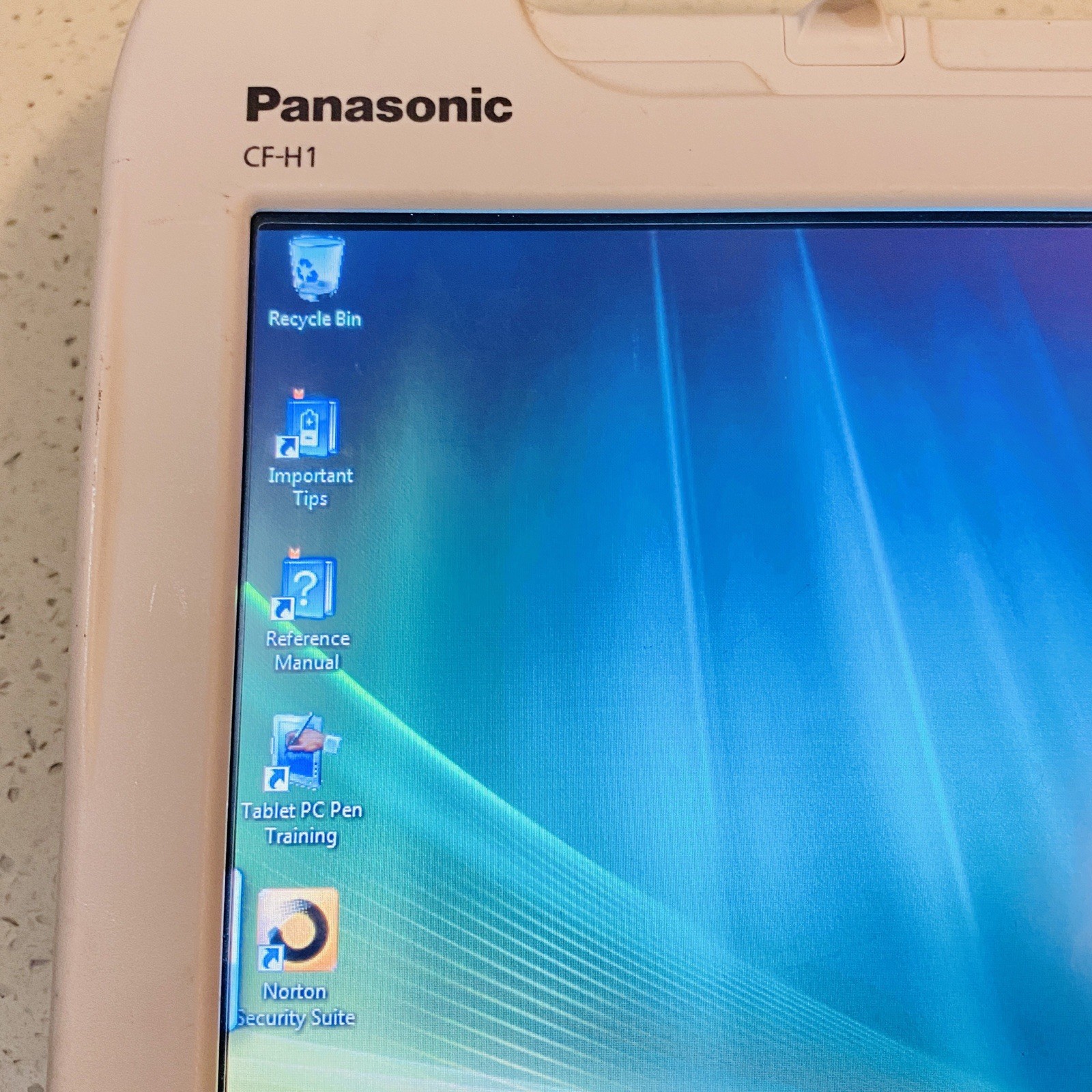 Vintage Panasonic Toughbook CF-H1 Tablet w/ Dock Windows 7 80GB HDD Read…