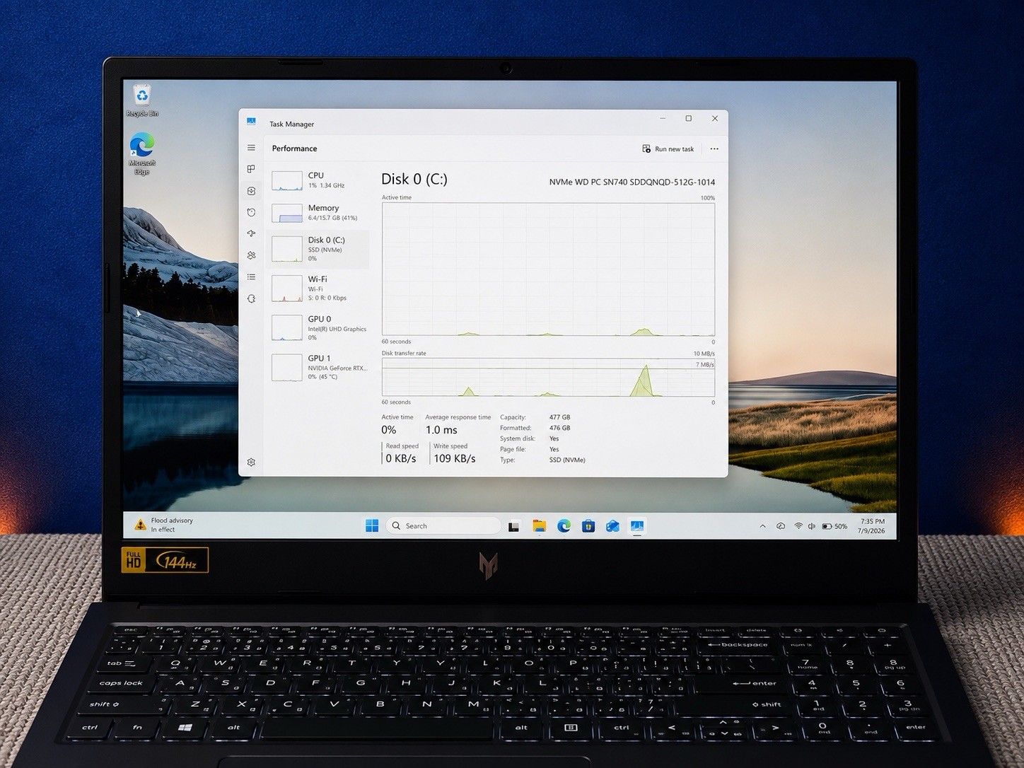 Acer Nitro V 15 Gaming Laptop Intel Core i7-13620H RTX4060 16GBDDR5 512SSD 165HZ