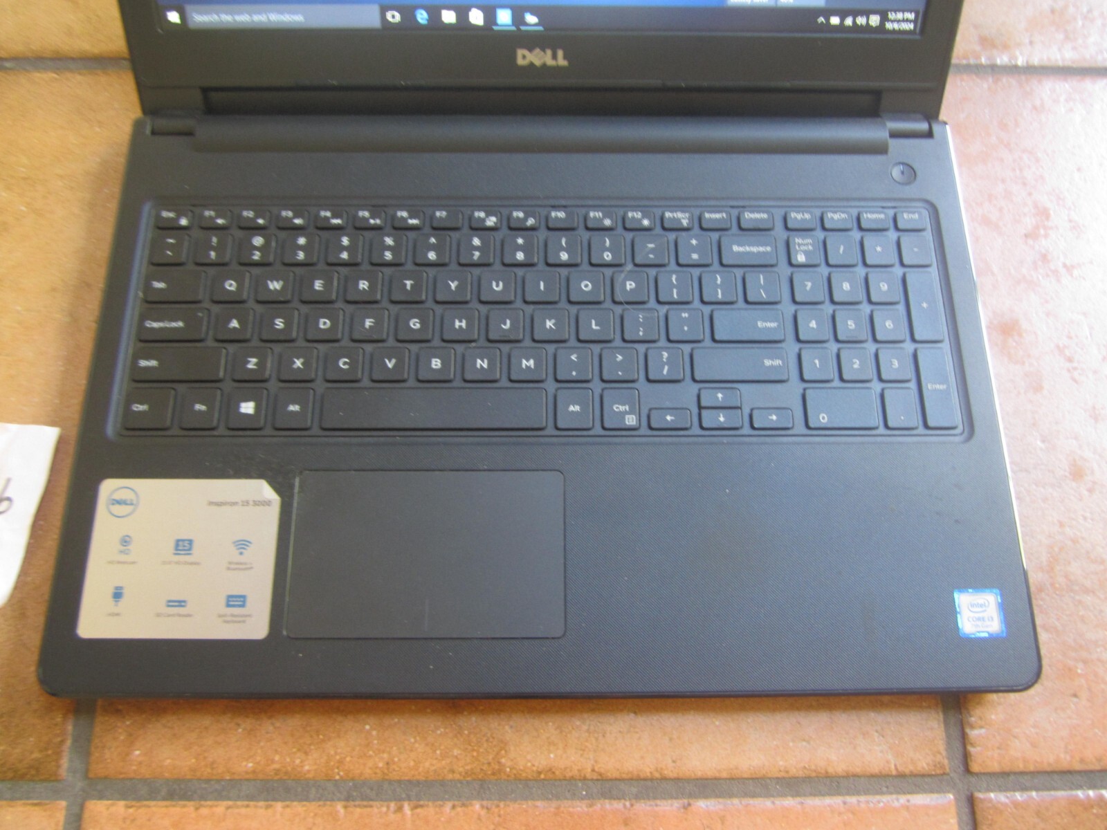 Dell Inspiron 15 3567 Laptop 2.3GHz 4GBRAM 1TBHD SCREEN INTACT NoPwrCord – WORKS