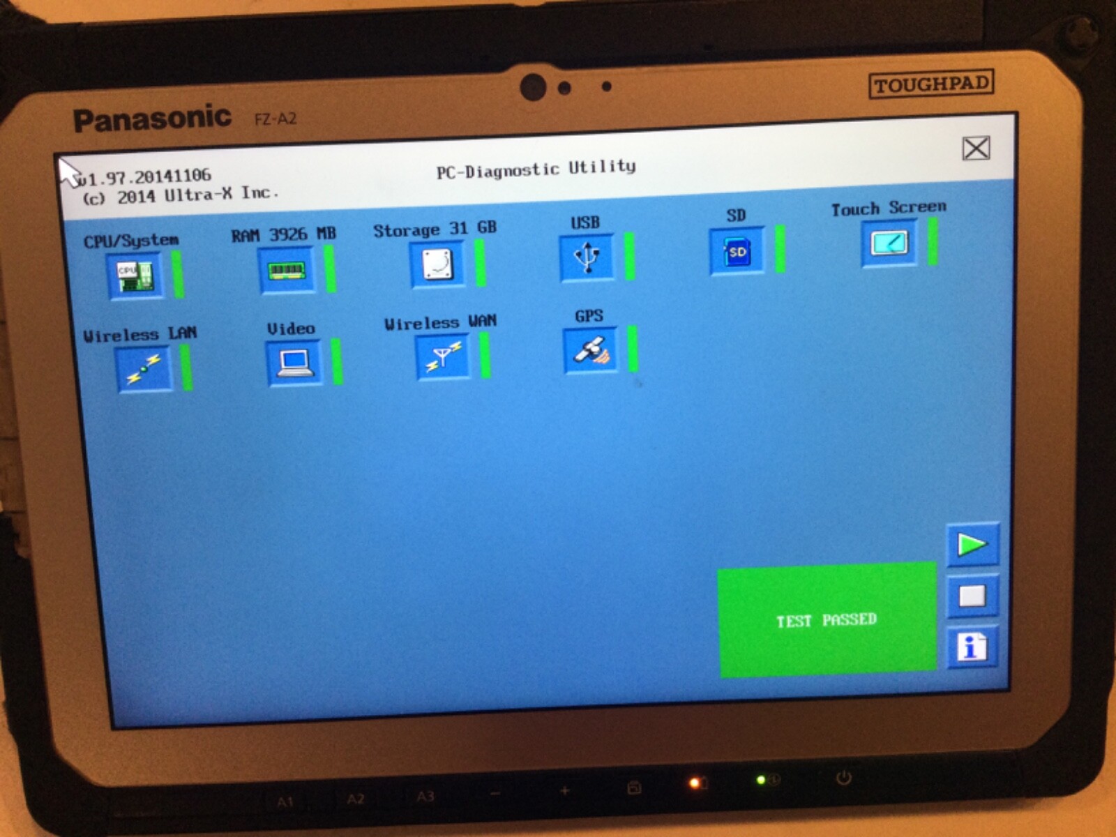 Panasonic FZ-A2 Toughbook Android 6.0.1 Intel Atom X5 4Gb 32Gb, No VPRO, 10.1