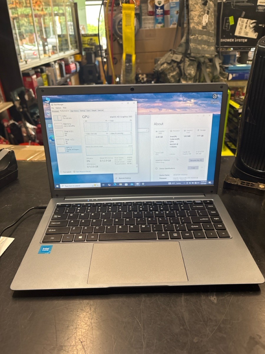 INTEL INSIDE LAPTOP CELERON N3350 6GB OF RAM 177SSD (HPB029196)