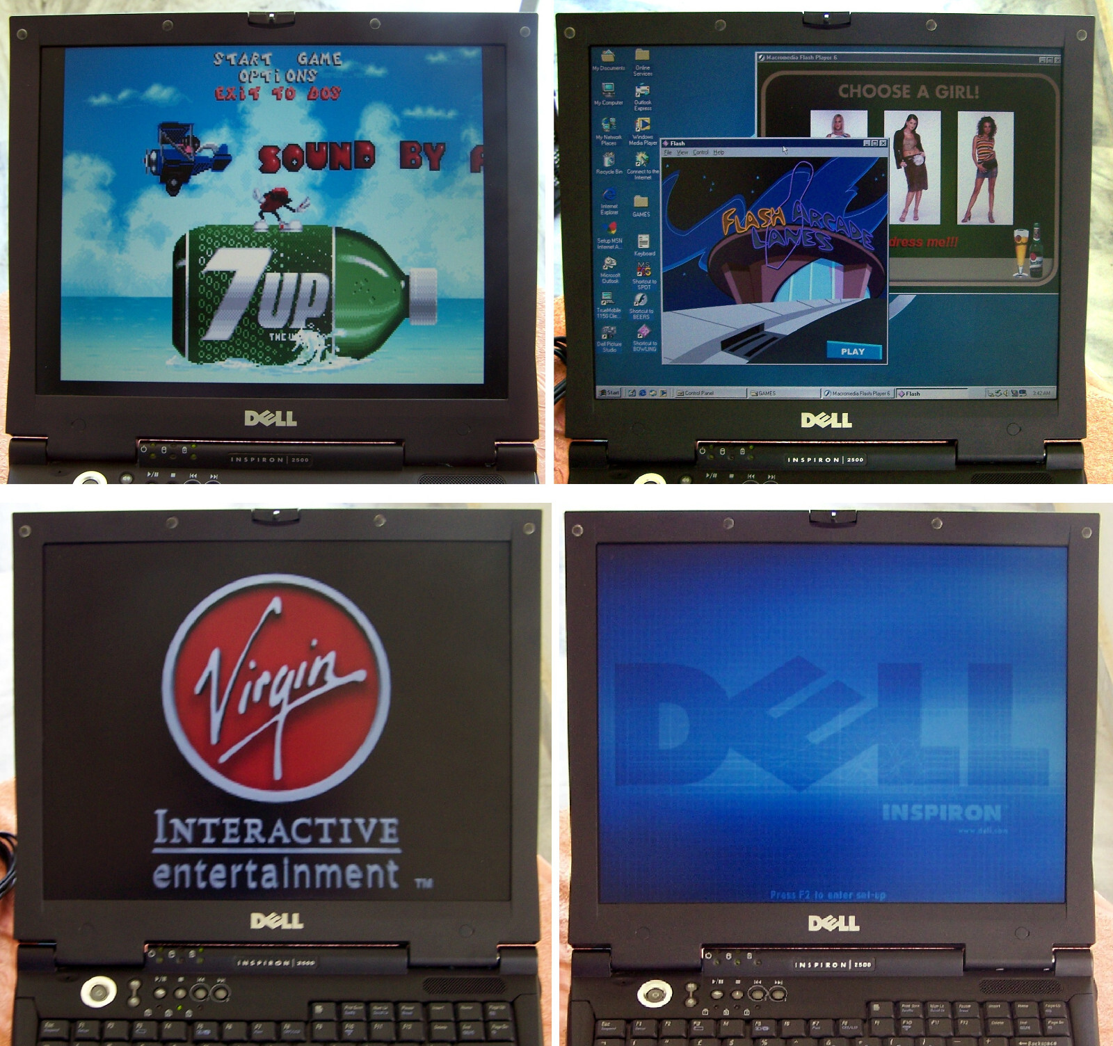 Dell Inspiron 2500 Pentium 3 1GHz 256MB 40GB Floppy Serial Parallel-dos imb cdt-