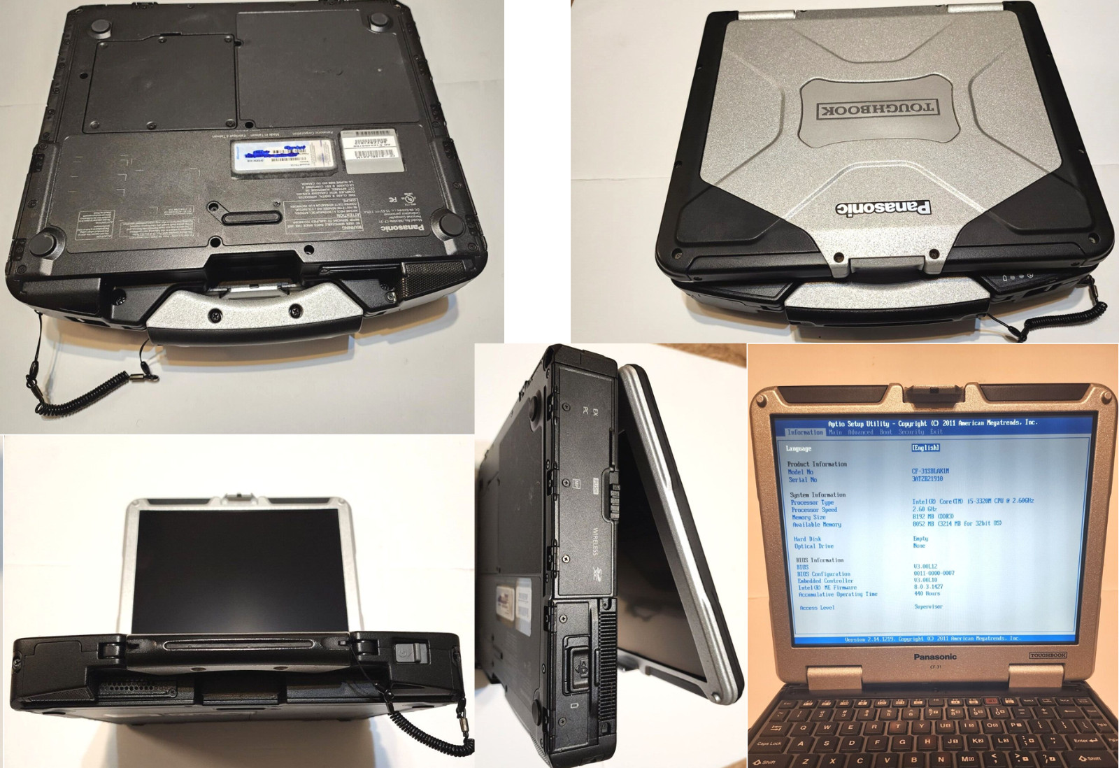CF-31 MARK3✔️TOUCH✔️570 BIOS HRS ✔️WIN 10P64B✔️NEW 1TBSSD✔️NEW 16GB RAM✔️LOW-HRS