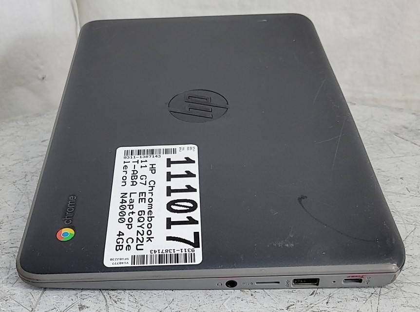 HP Chromebook 11 G7 EE 6QY22UT-ABA Laptop Celeron N4000 4GB 16GB SEE NOTES
