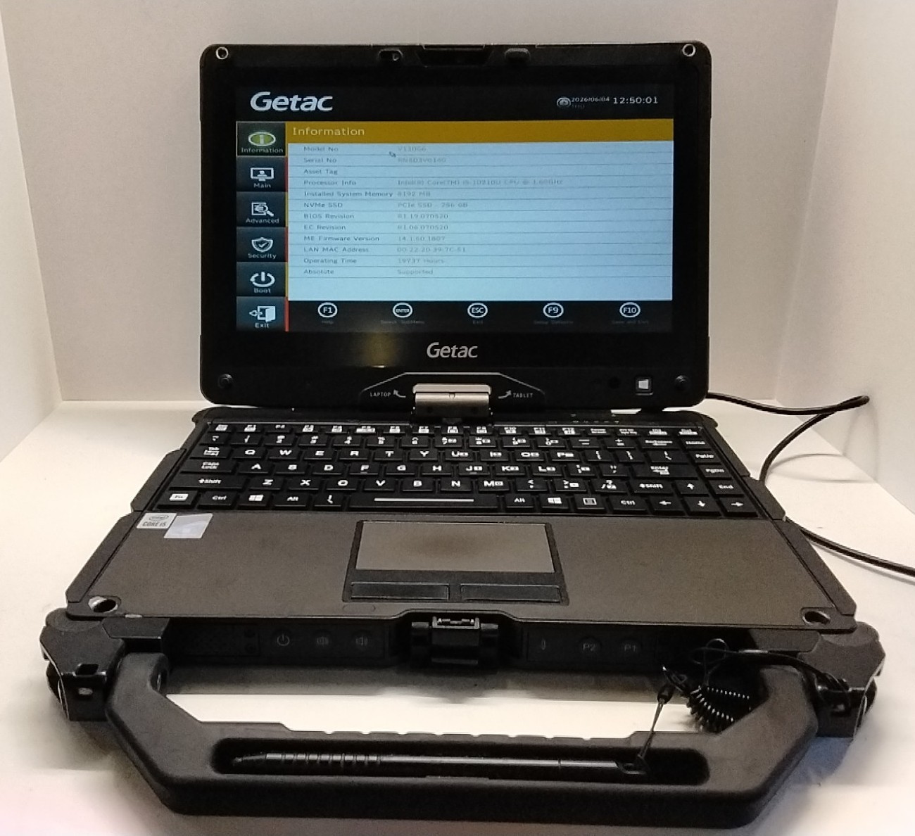 Getac V110 G6 Intel Core i5-10210 1.60GHz 16GB RAM 256GB SSD Win 11 Pro w/ touch