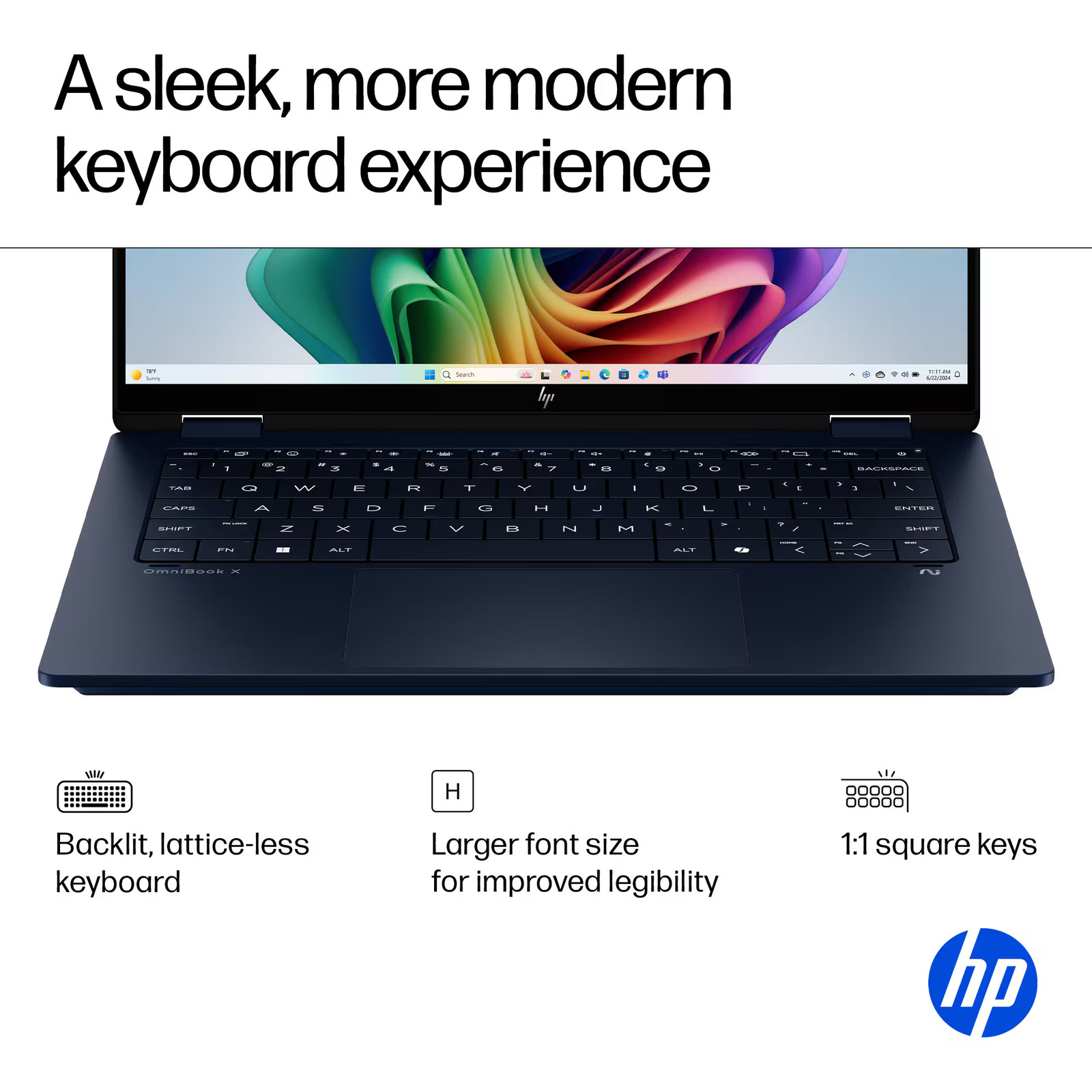 HP – OmniBook X Flip 2-in-1 – Copilot+ PC – 14″ 2K Touch-Screen Laptop – Inte…