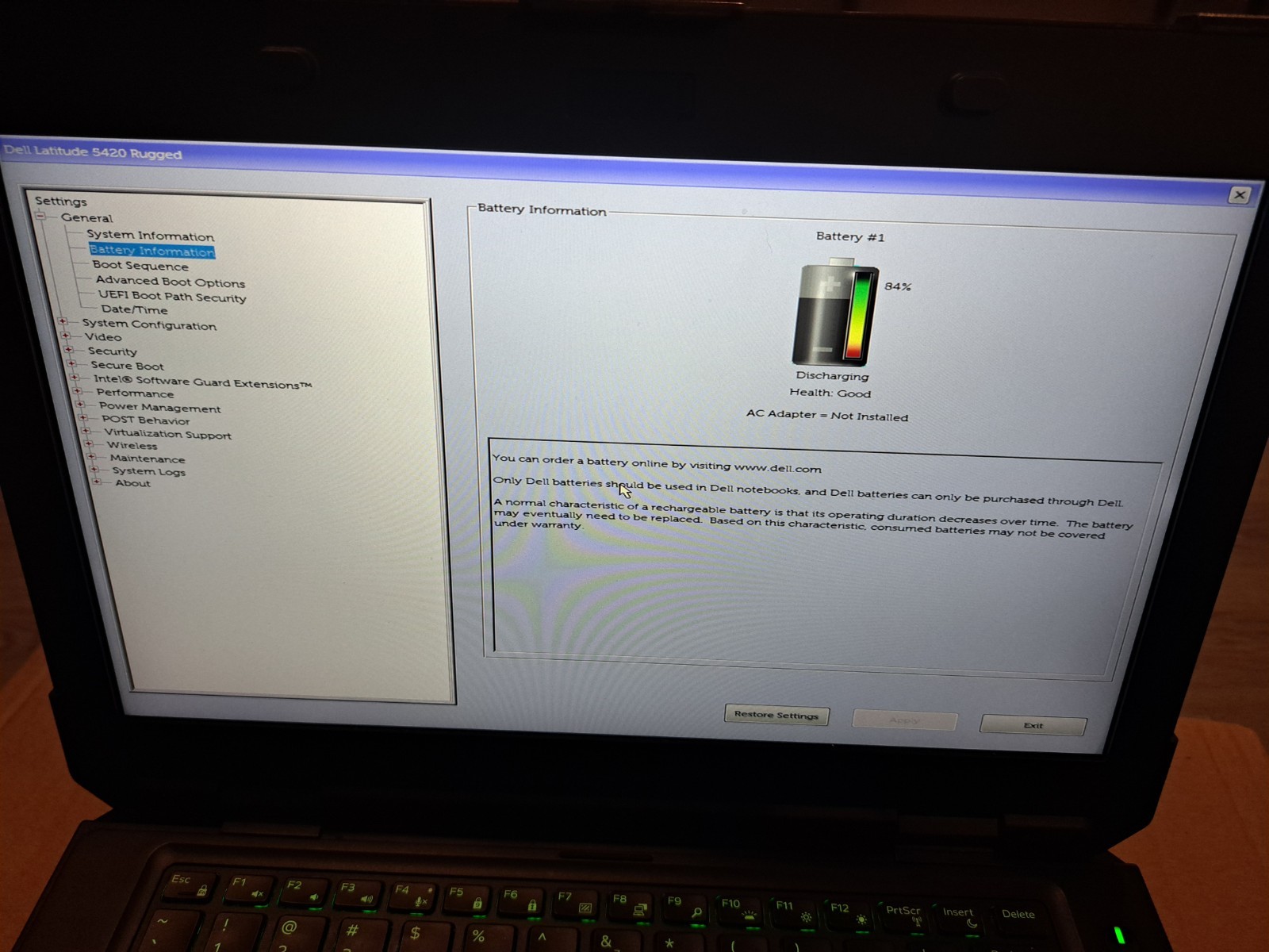 Dell Latitude 5420 Rugged 14″ Touchscreen i5-8350U 8GB RAM NO SSD