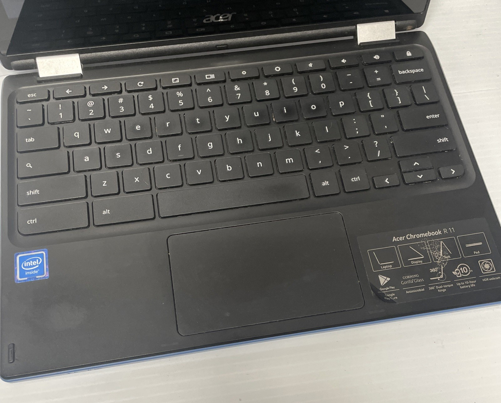 ACER Touch Chromebook R11 Laptop CB5-132T N15Q8 -NO CHARGER -PARTS & REPAIR ONLY