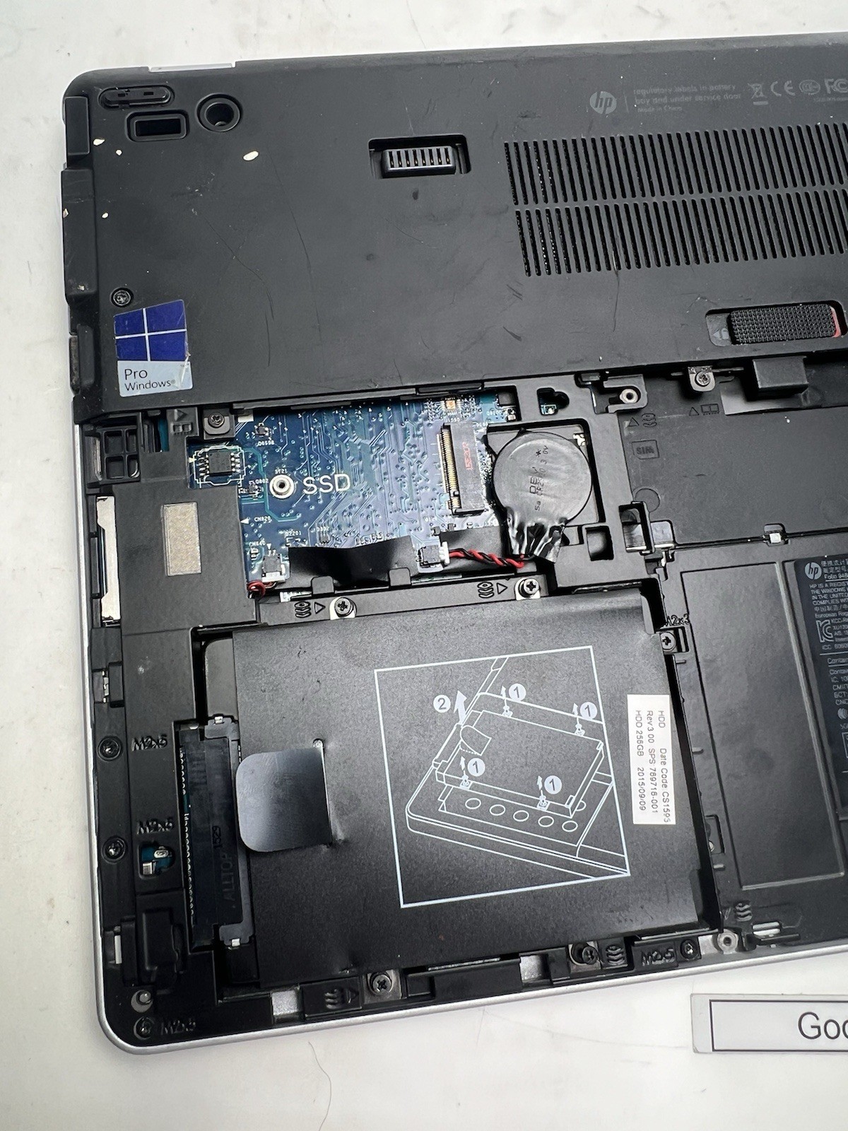 HP EliteBook Folio 9480m Intel Core i7 256GB WIN 10 For Parts Only Broken!!